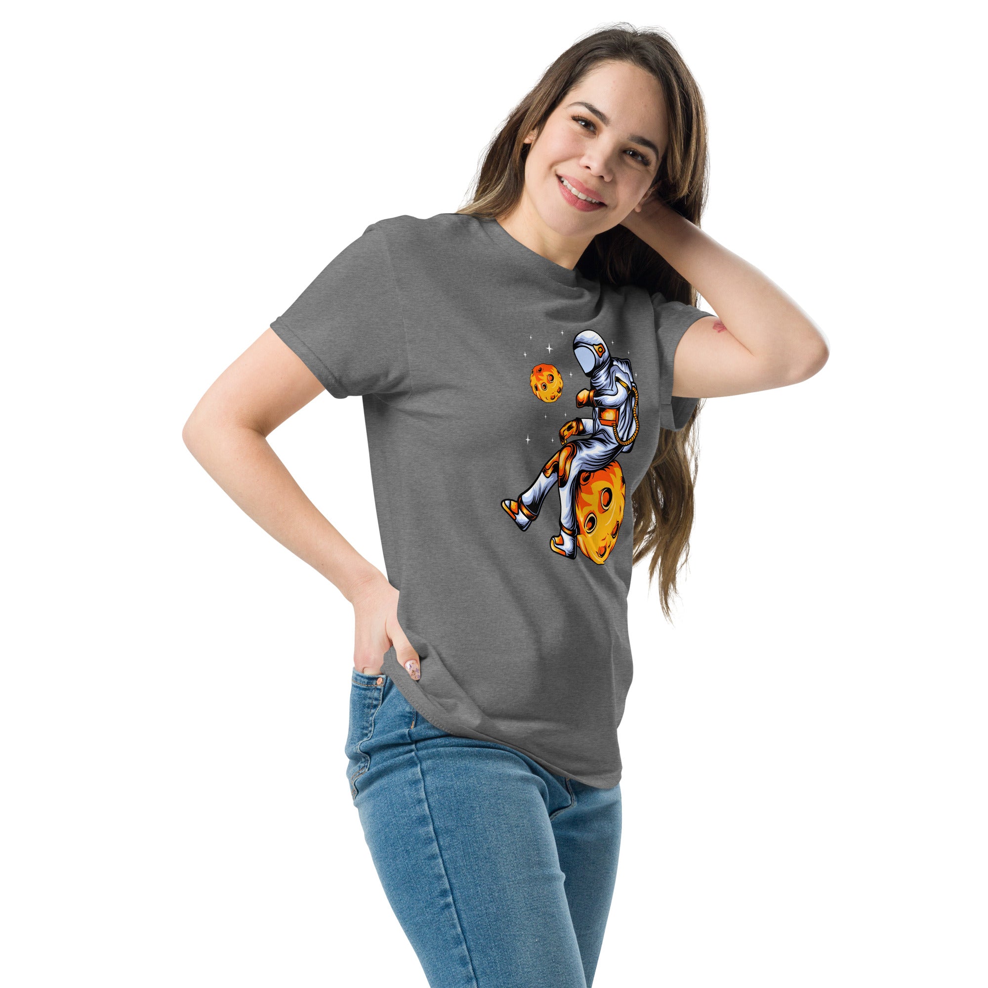 T-Shirt Unisex Stampata 100% Cotone – Confortevole – Design Asteroid Punch-Biiply