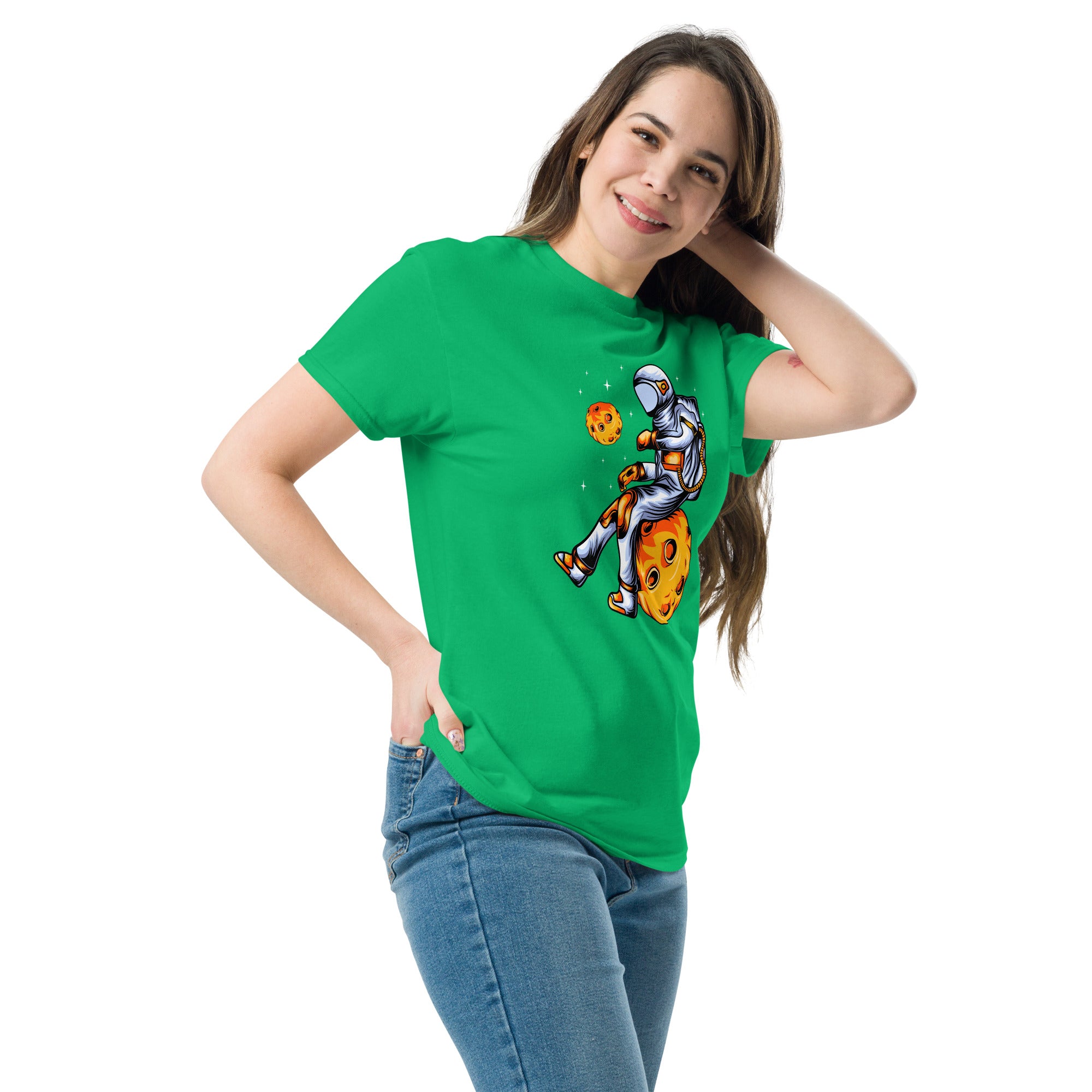 T-Shirt Unisex Stampata 100% Cotone – Confortevole – Design Asteroid Punch-Biiply