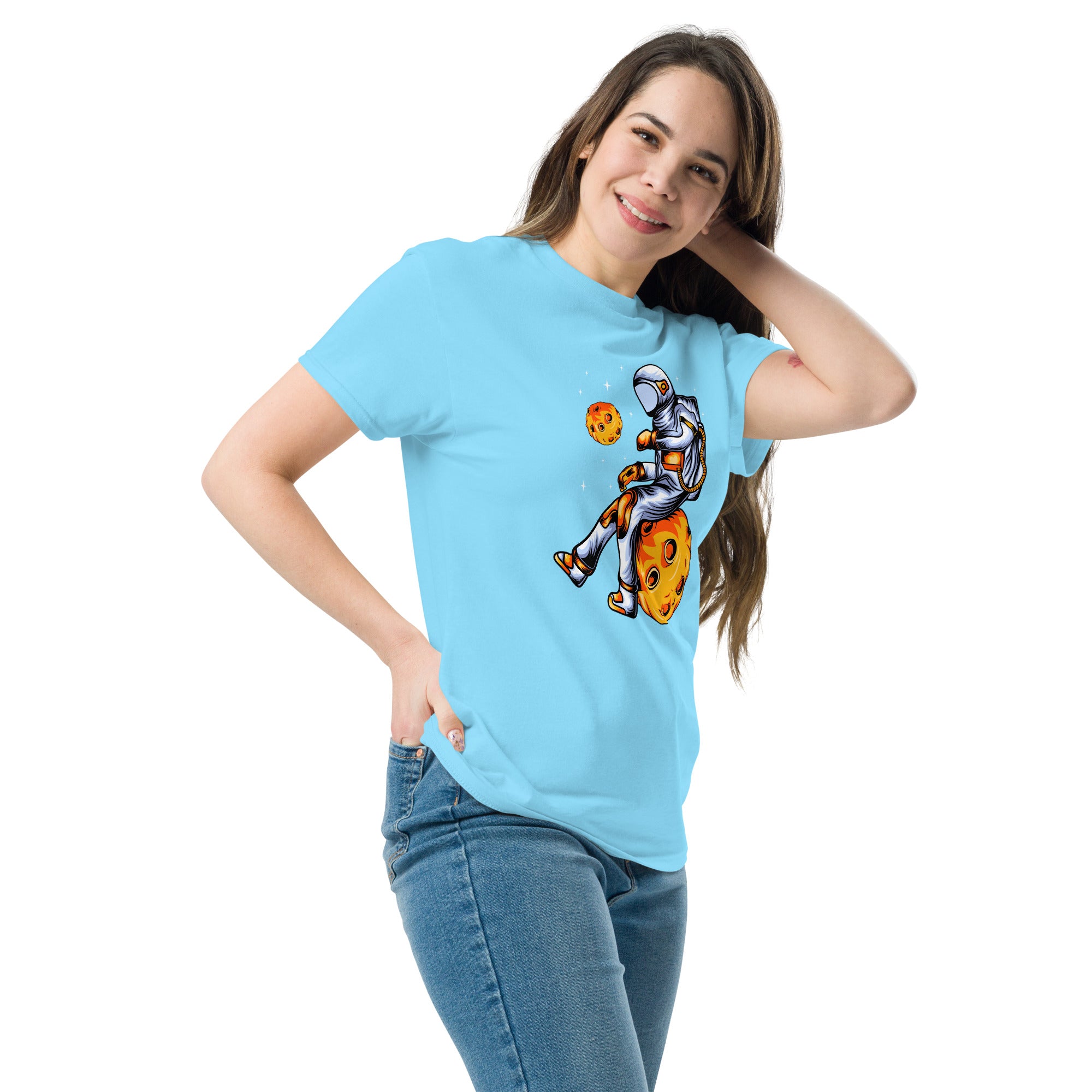T-Shirt Unisex Stampata 100% Cotone – Confortevole – Design Asteroid Punch-Biiply