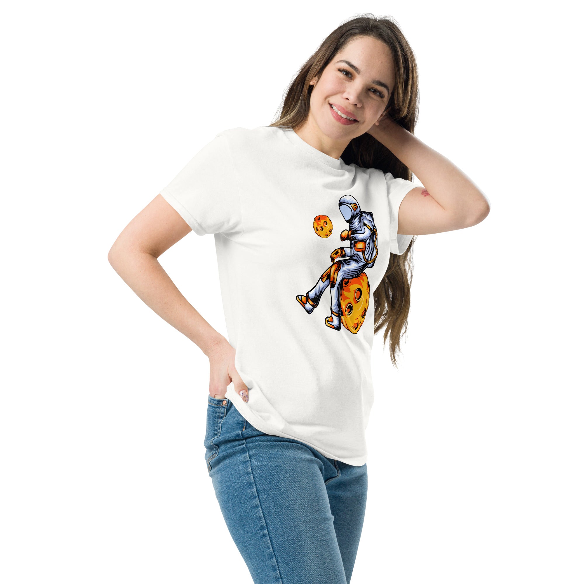 T-Shirt Unisex Stampata 100% Cotone – Confortevole – Design Asteroid Punch-Biiply