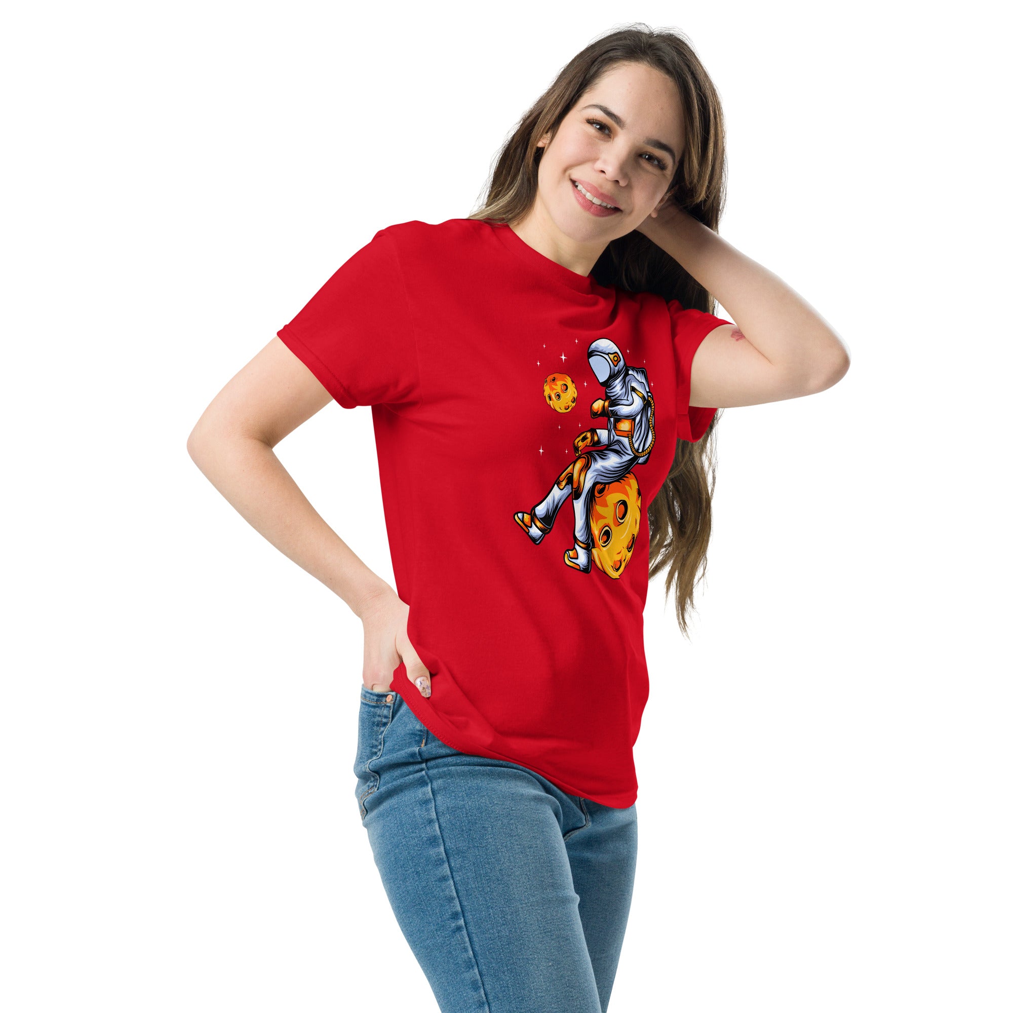 T-Shirt Unisex Stampata 100% Cotone – Confortevole – Design Asteroid Punch-Biiply