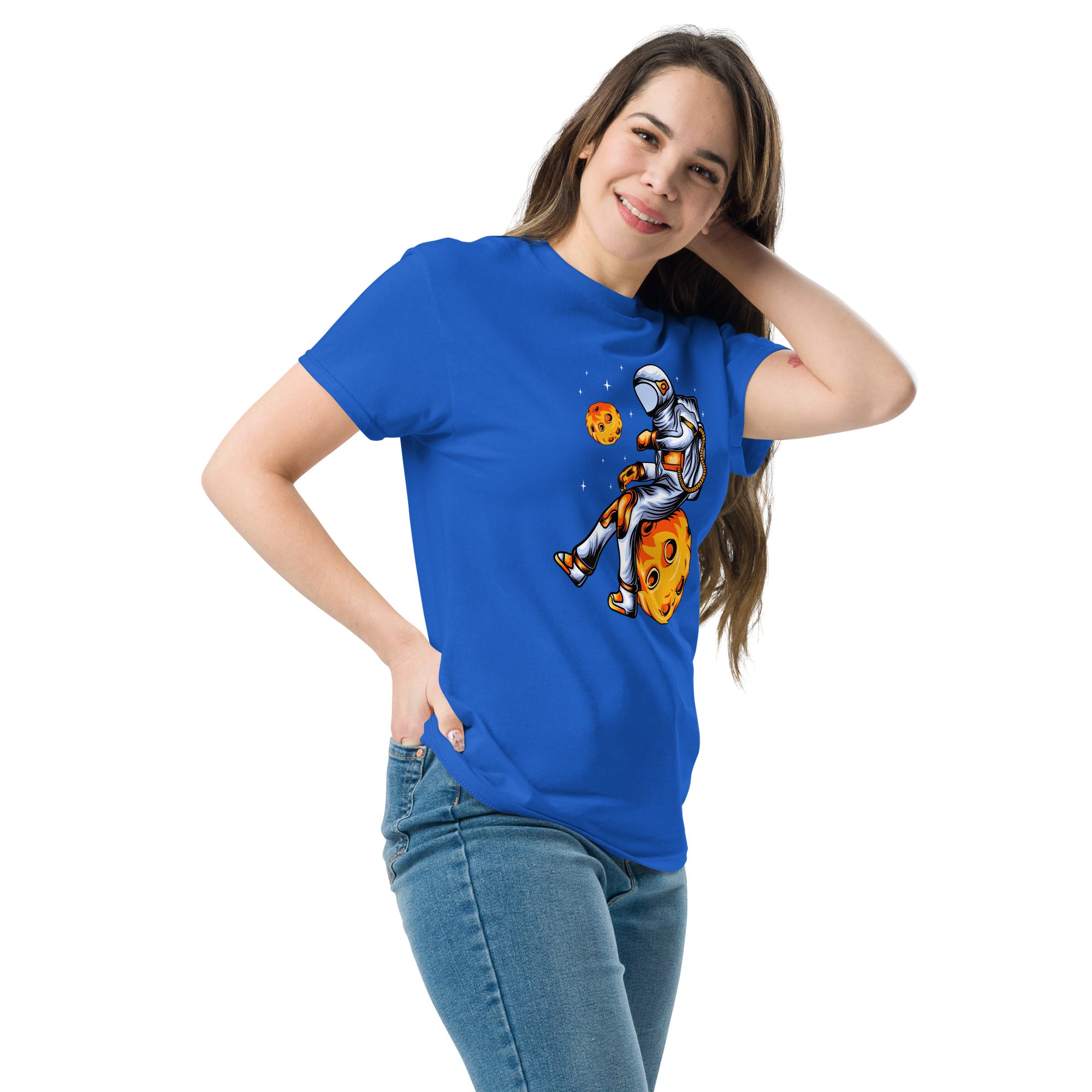 T-Shirt Unisex Stampata 100% Cotone – Confortevole – Design Asteroid Punch-Biiply