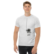 T-Shirt Unisex Stampata 100% Cotone – Confortevole – Design Astronauta Appeso-Biiply