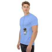 T-Shirt Unisex Stampata 100% Cotone – Confortevole – Design Astronauta Appeso-Biiply