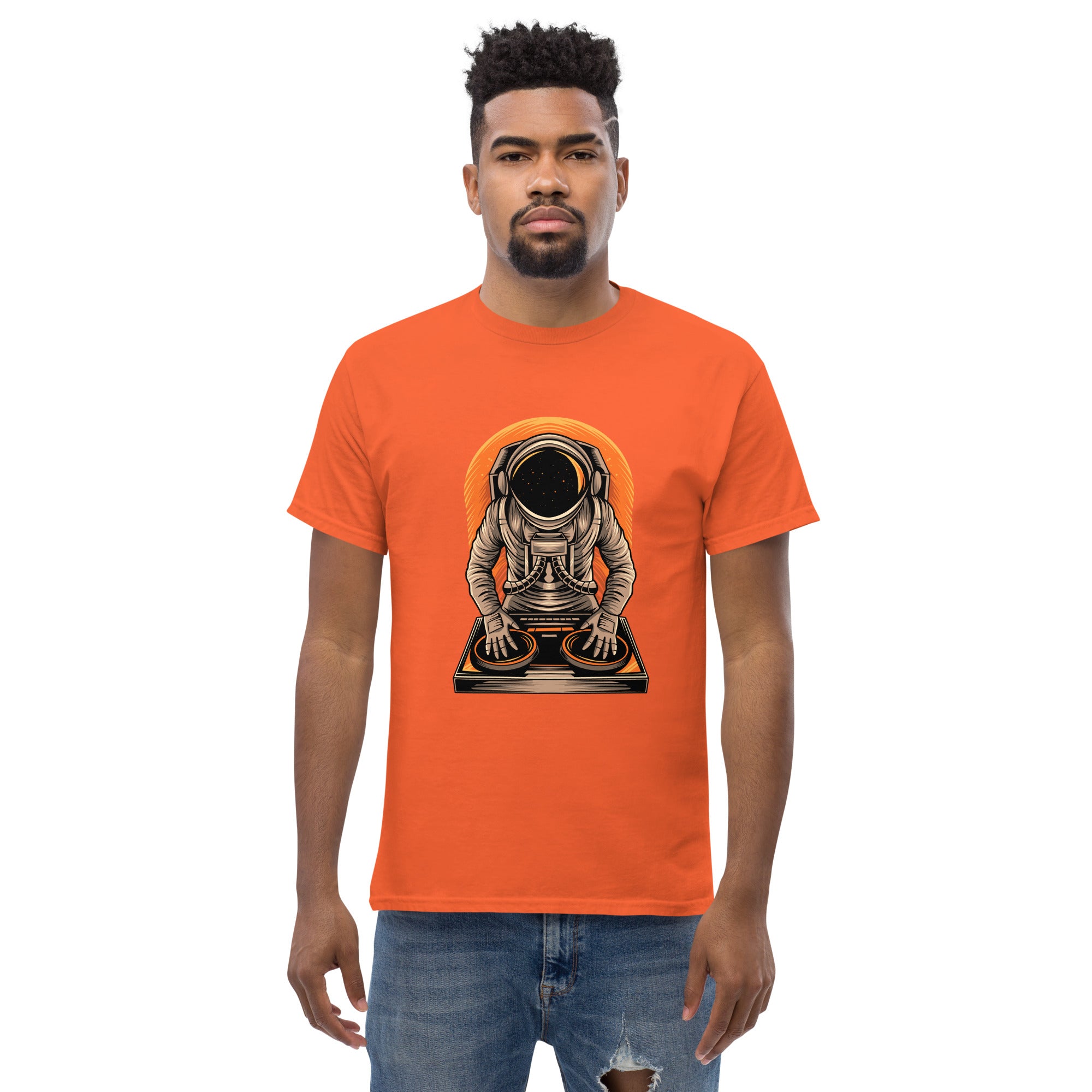 T-Shirt Unisex Stampata 100% Cotone – Confortevole – Design Atronauta Dj-Biiply