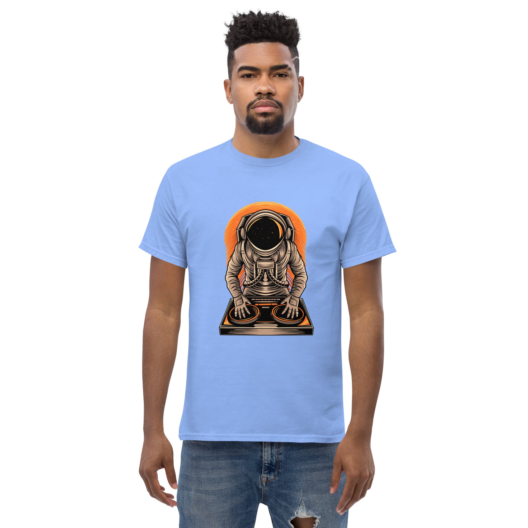 T-Shirt Unisex Stampata 100% Cotone – Confortevole – Design Atronauta Dj-Biiply
