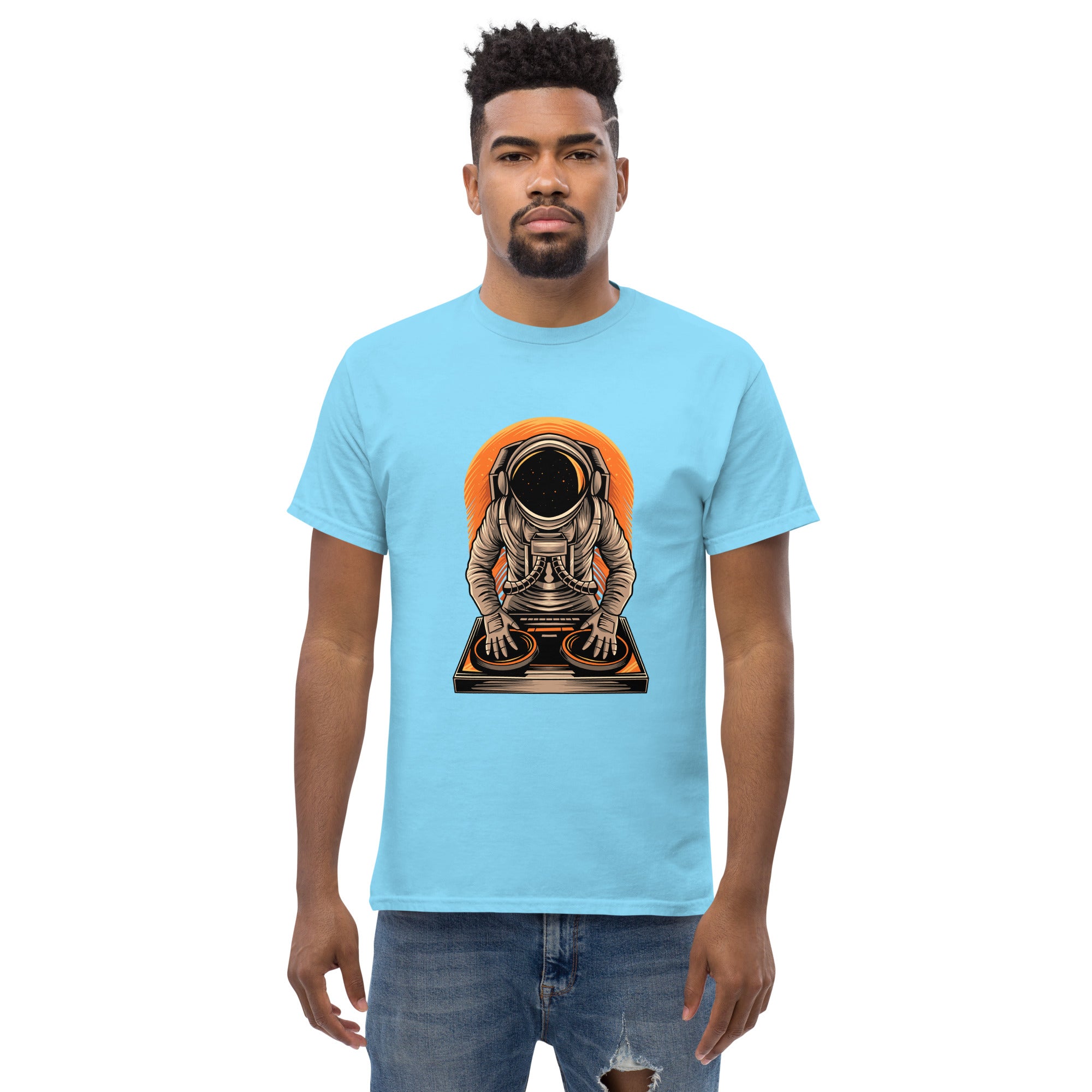 T-Shirt Unisex Stampata 100% Cotone – Confortevole – Design Atronauta Dj-Biiply