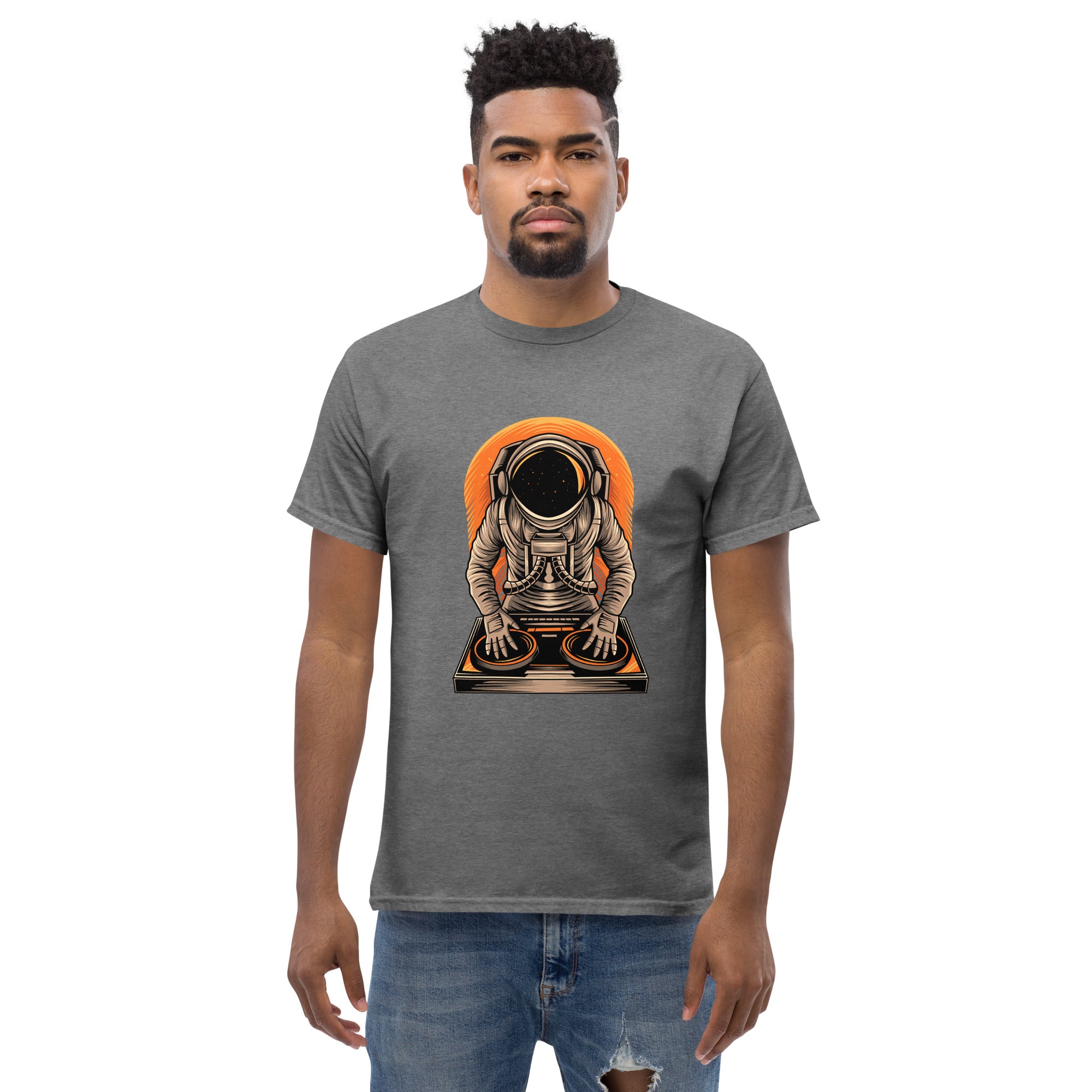 T-Shirt Unisex Stampata 100% Cotone – Confortevole – Design Atronauta Dj-Biiply
