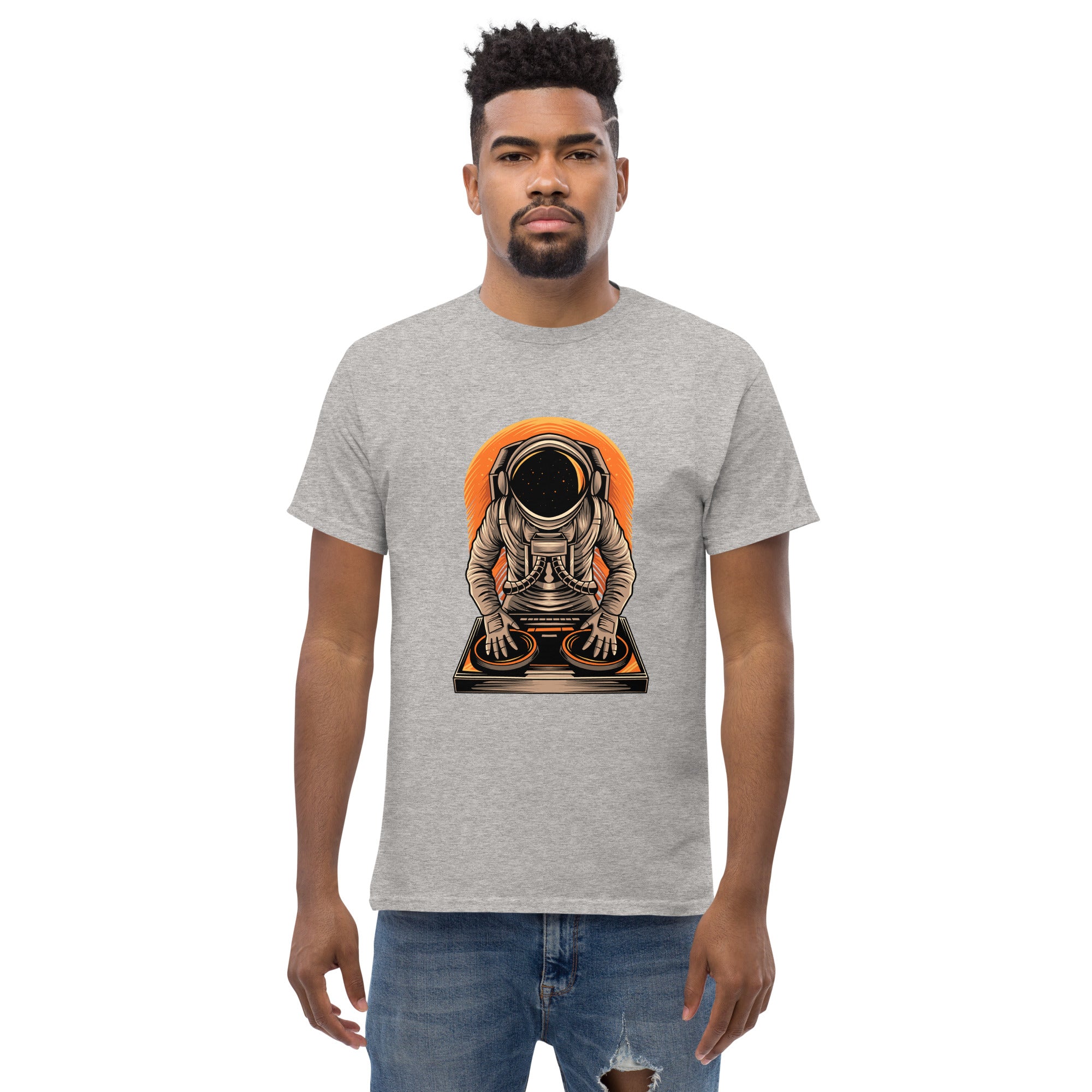 T-Shirt Unisex Stampata 100% Cotone – Confortevole – Design Atronauta Dj-Biiply