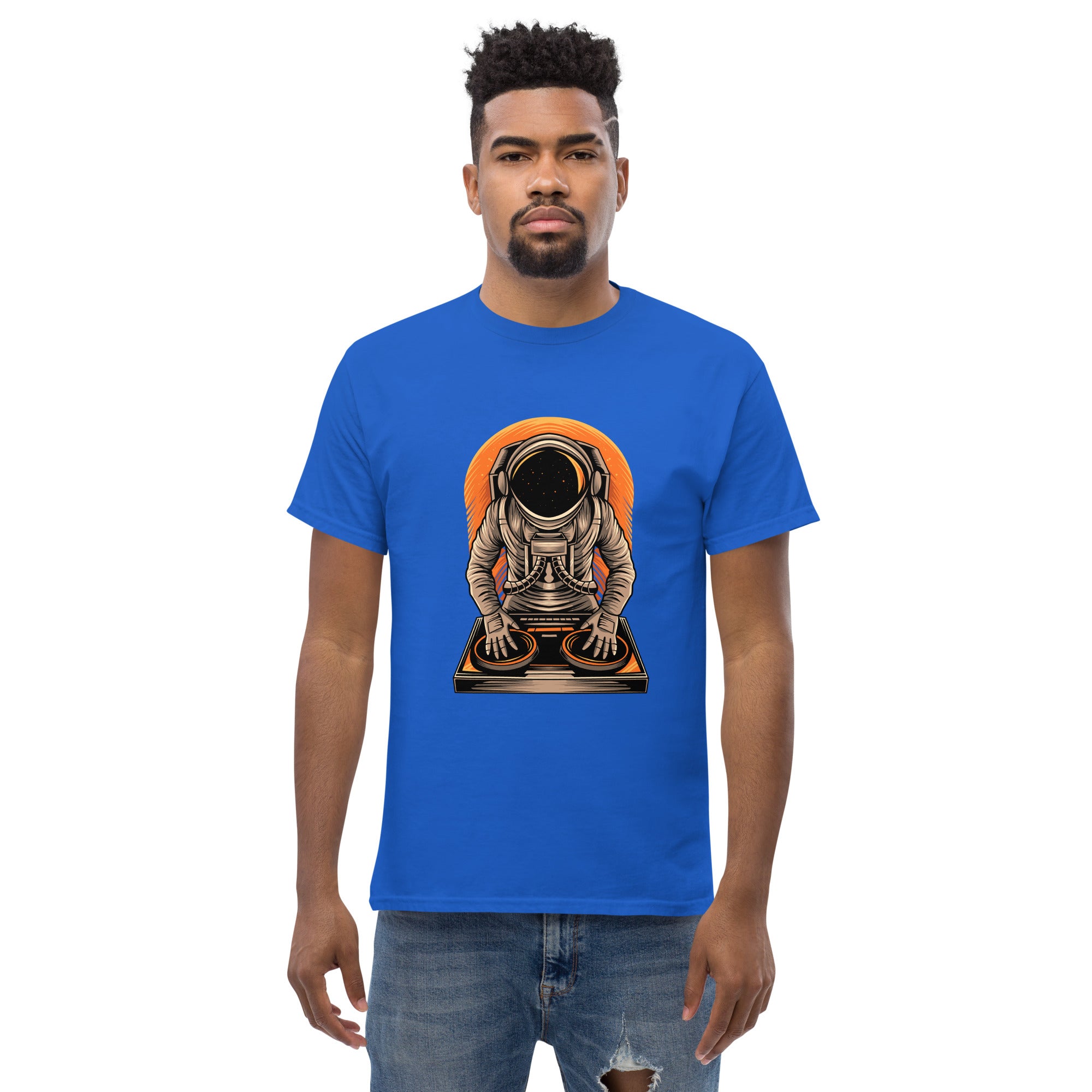 T-Shirt Unisex Stampata 100% Cotone – Confortevole – Design Atronauta Dj-Biiply