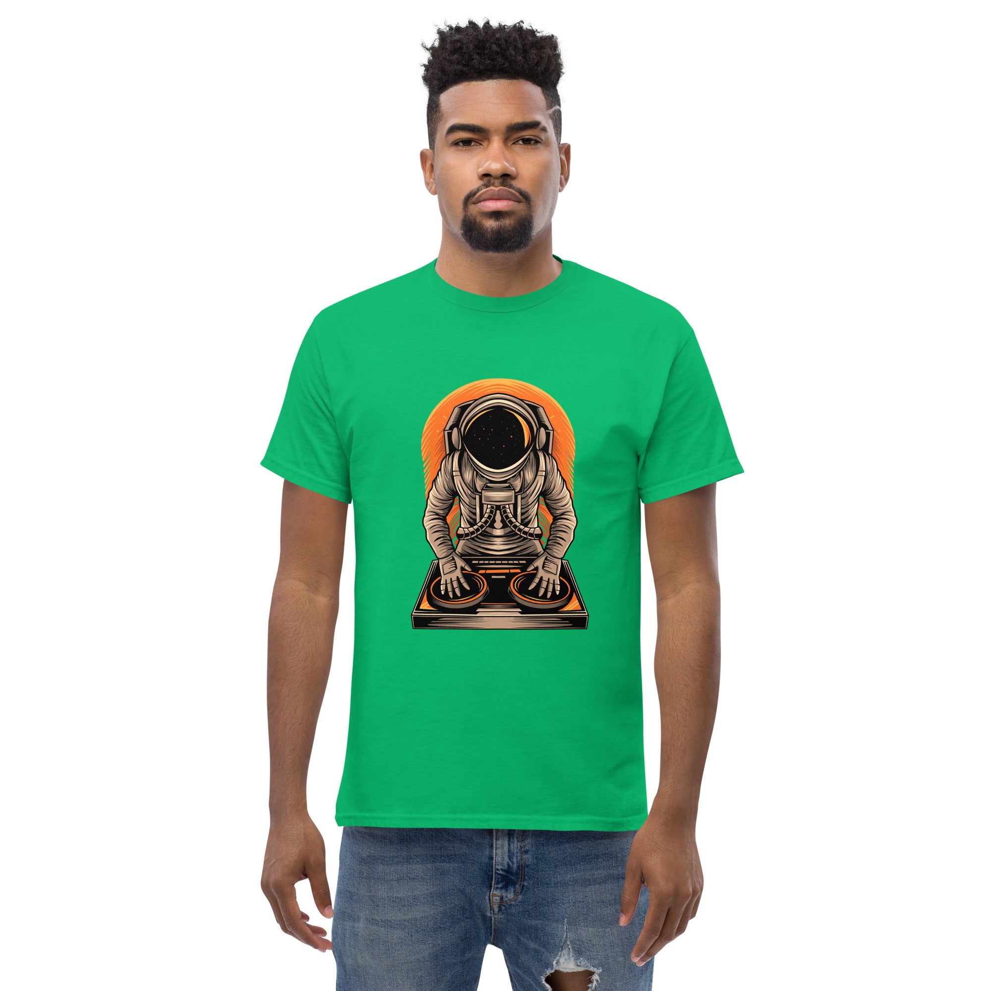 T-Shirt Unisex Stampata 100% Cotone – Confortevole – Design Atronauta Dj-Biiply
