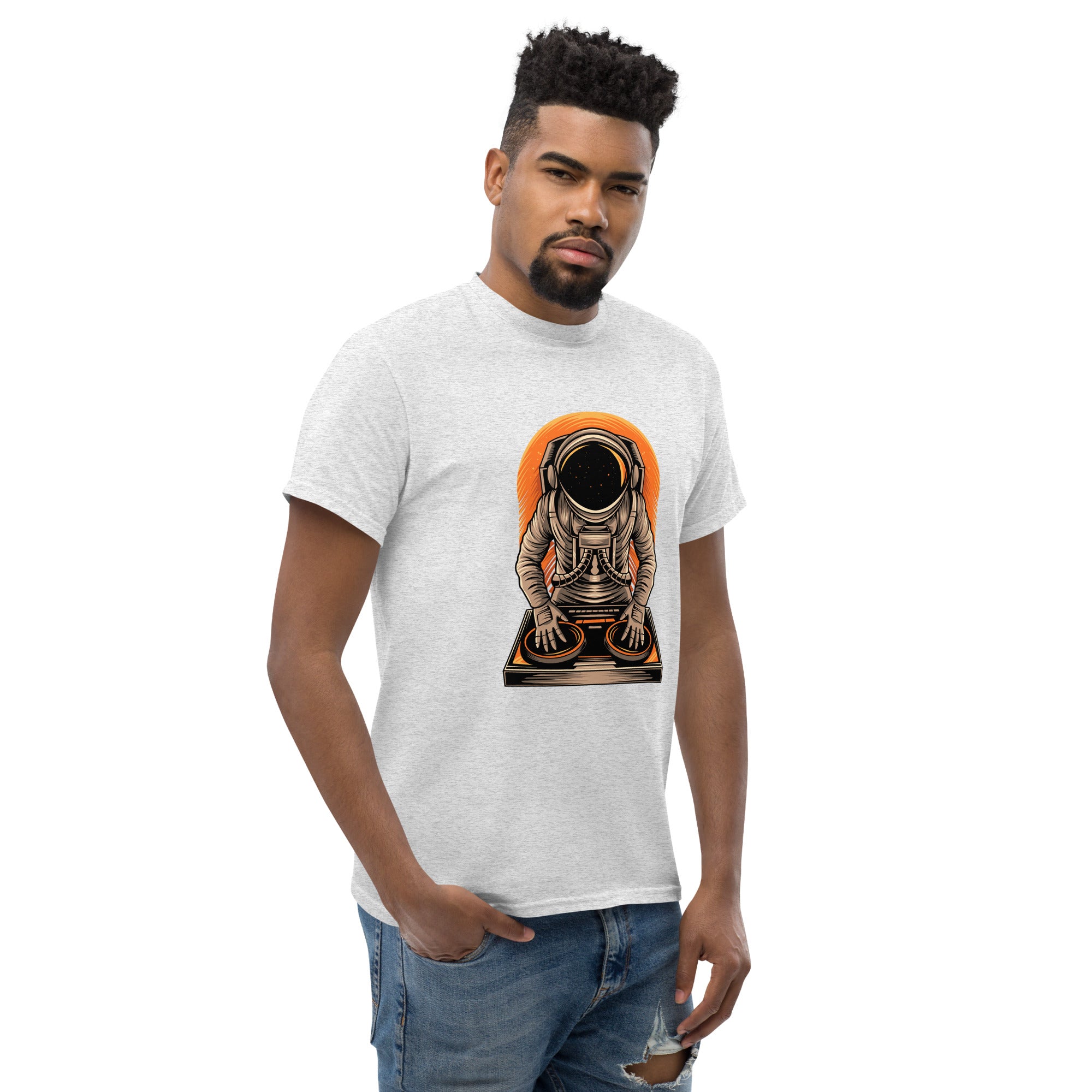 T-Shirt Unisex Stampata 100% Cotone – Confortevole – Design Atronauta Dj-Biiply