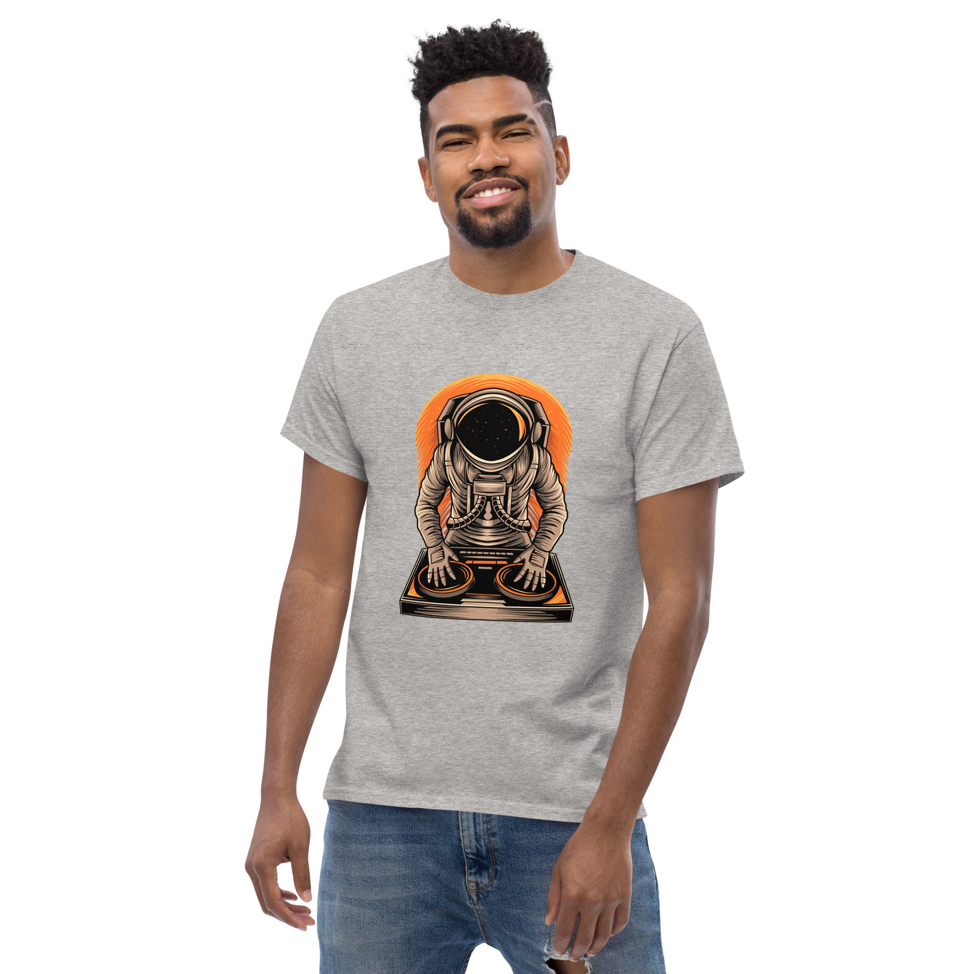 T-Shirt Unisex Stampata 100% Cotone – Confortevole – Design Atronauta Dj-Biiply