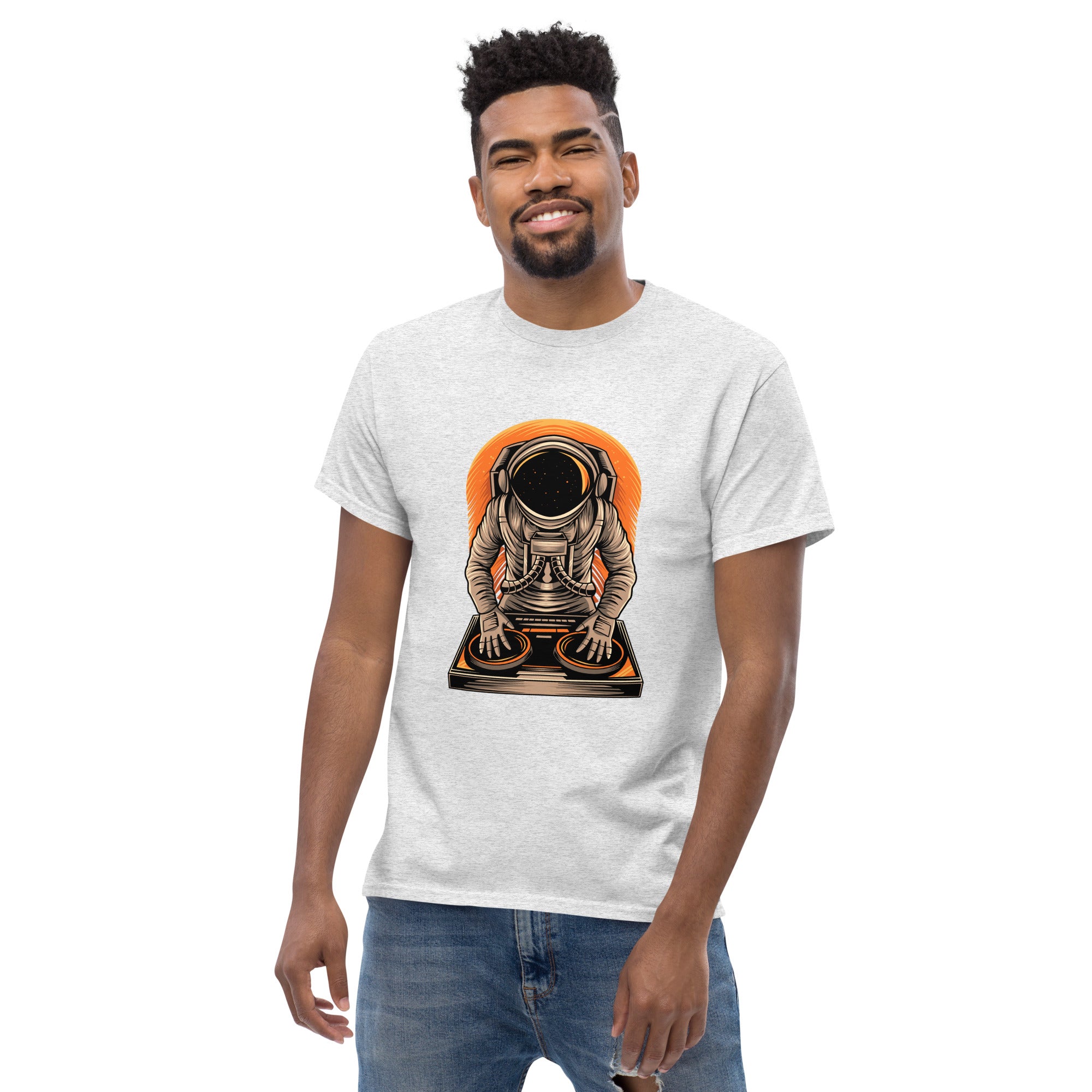 T-Shirt Unisex Stampata 100% Cotone – Confortevole – Design Atronauta Dj-Biiply