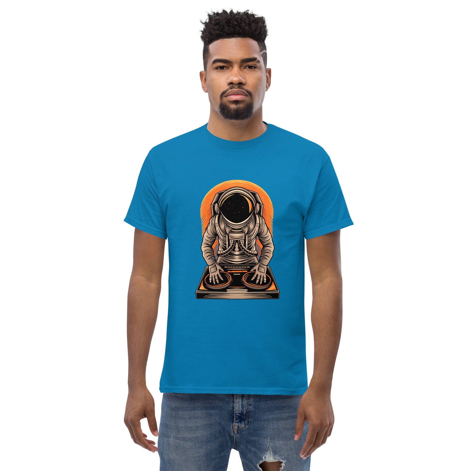 T-Shirt Unisex Stampata 100% Cotone – Confortevole – Design Atronauta Dj-Biiply