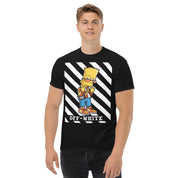 T-Shirt Unisex Stampata 100% Cotone – Confortevole – Design Bart Off-Whte-Biiply