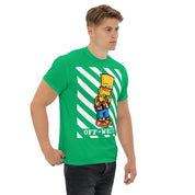 T-Shirt Unisex Stampata 100% Cotone – Confortevole – Design Bart Off-Whte-Biiply