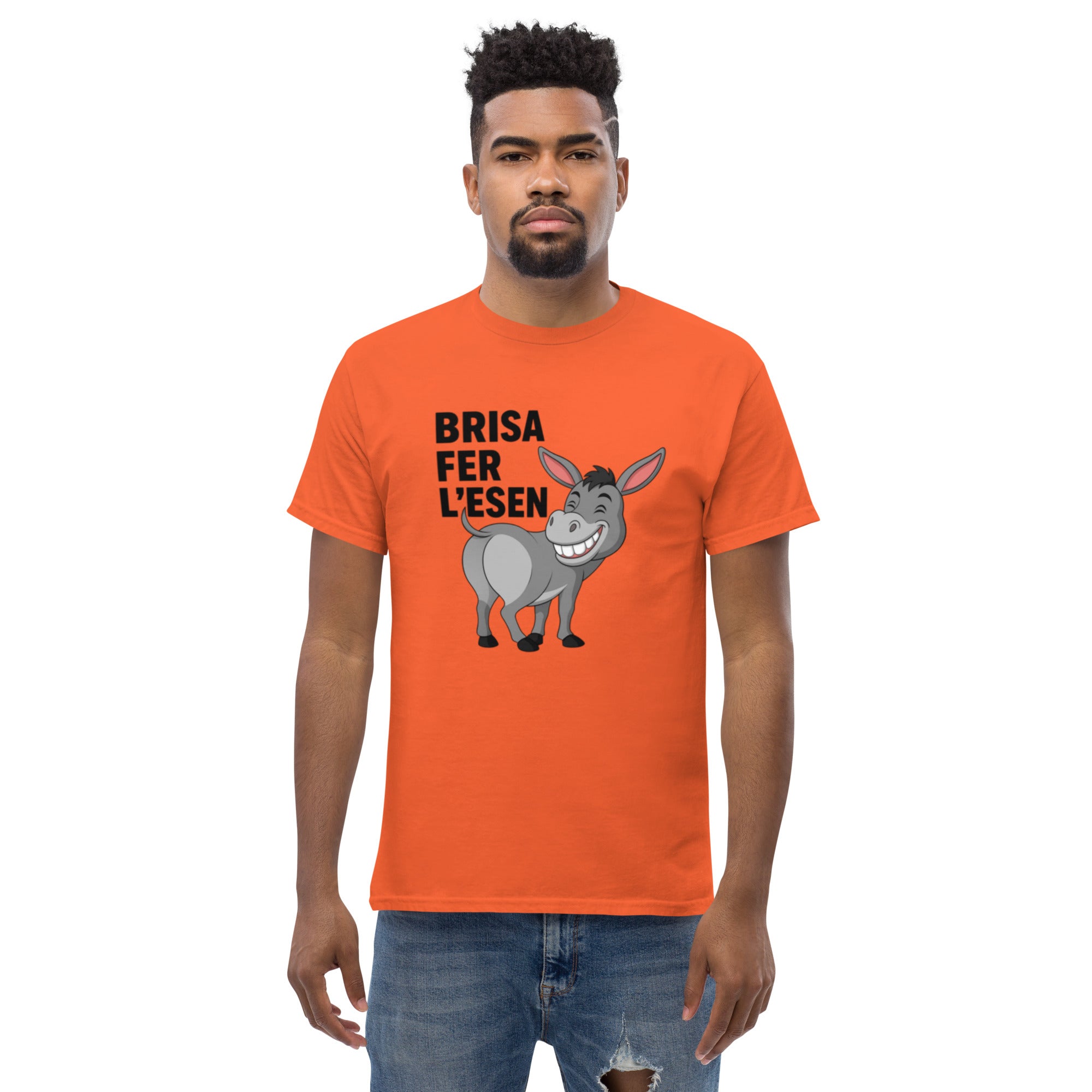 T-Shirt Unisex Stampata 100% Cotone – Confortevole – Design Brisa Fer L'esen-Biiply