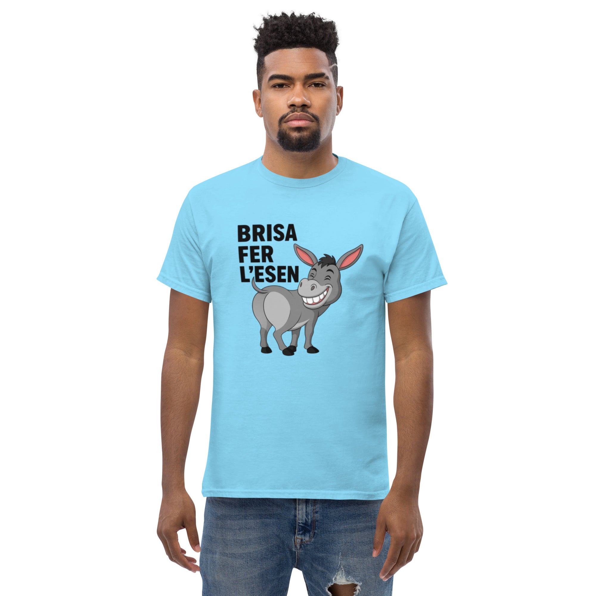T-Shirt Unisex Stampata 100% Cotone – Confortevole – Design Brisa Fer L'esen-Biiply