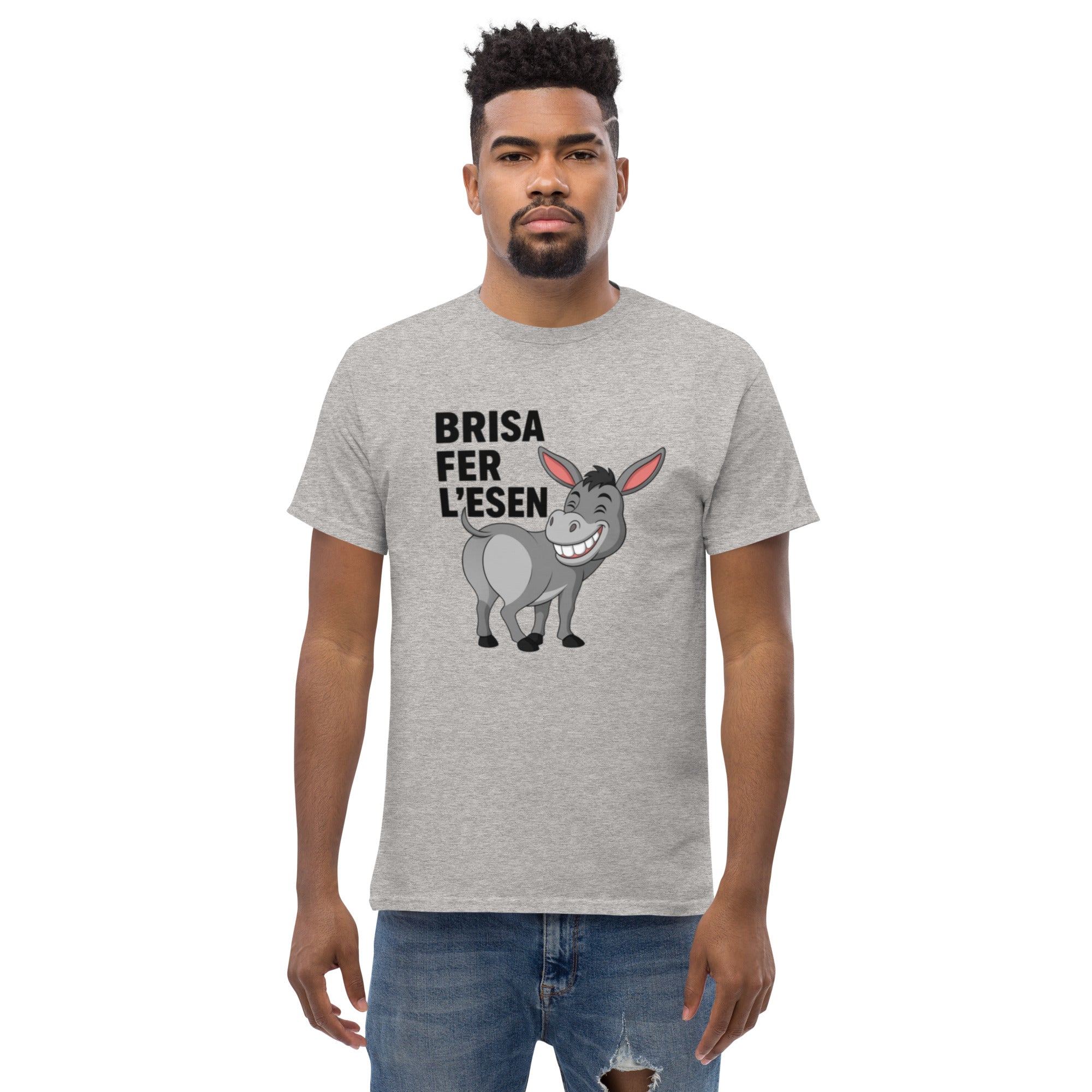 T-Shirt Unisex Stampata 100% Cotone – Confortevole – Design Brisa Fer L'esen-Biiply