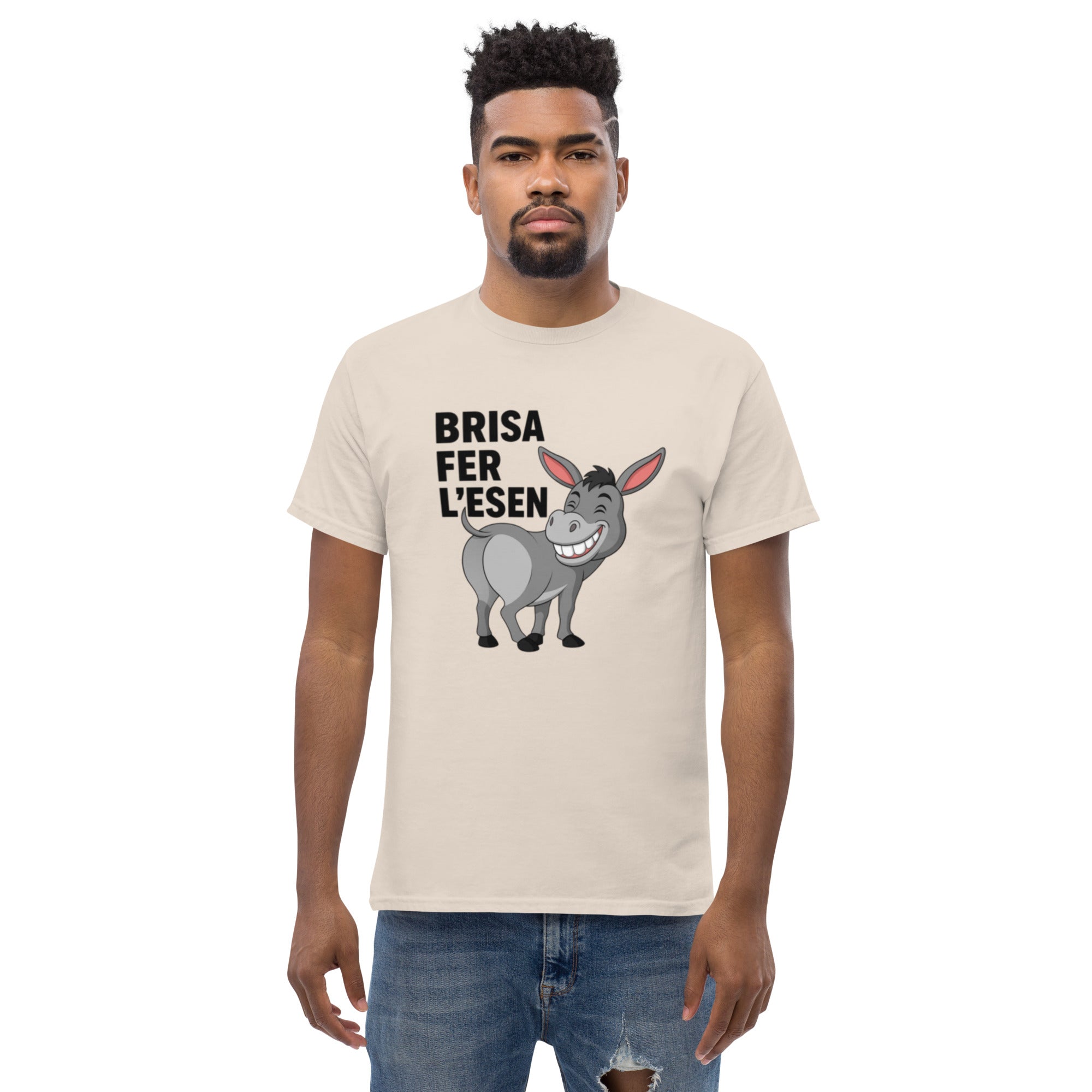 T-Shirt Unisex Stampata 100% Cotone – Confortevole – Design Brisa Fer L'esen-Biiply