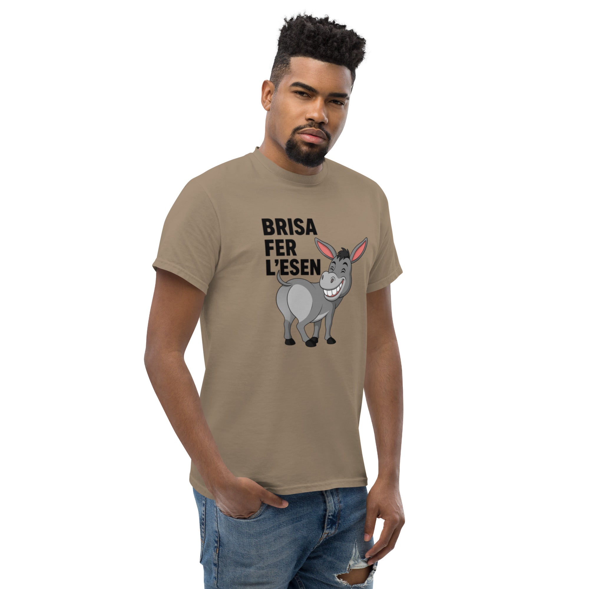 T-Shirt Unisex Stampata 100% Cotone – Confortevole – Design Brisa Fer L'esen-Biiply