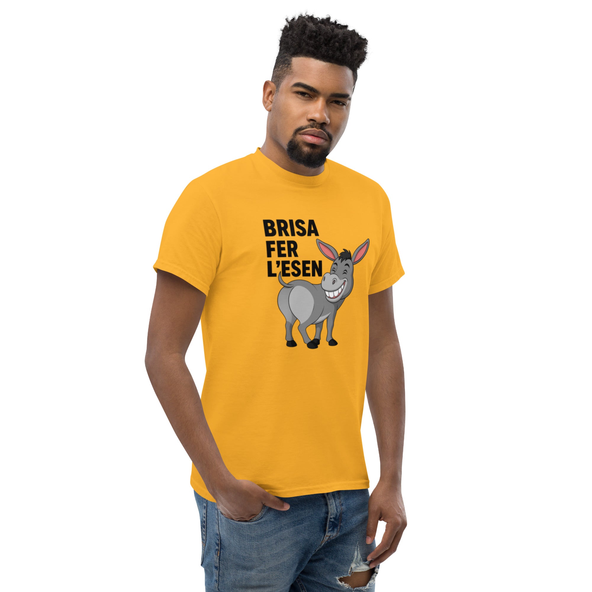 T-Shirt Unisex Stampata 100% Cotone – Confortevole – Design Brisa Fer L'esen-Biiply