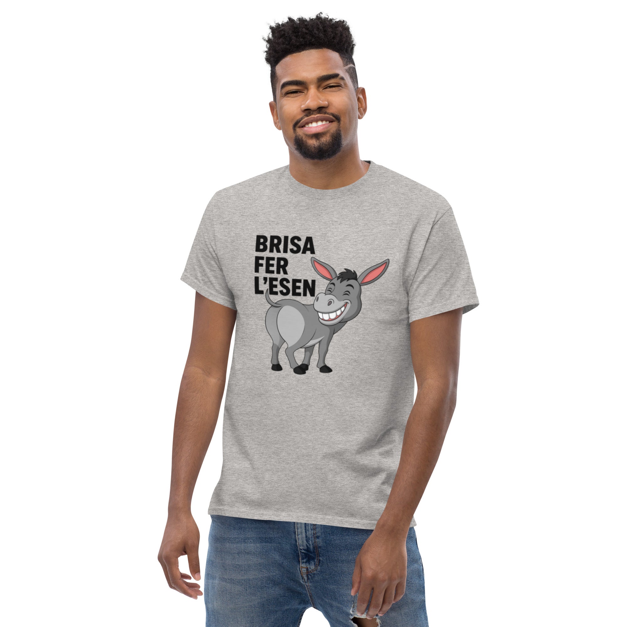 T-Shirt Unisex Stampata 100% Cotone – Confortevole – Design Brisa Fer L'esen-Biiply