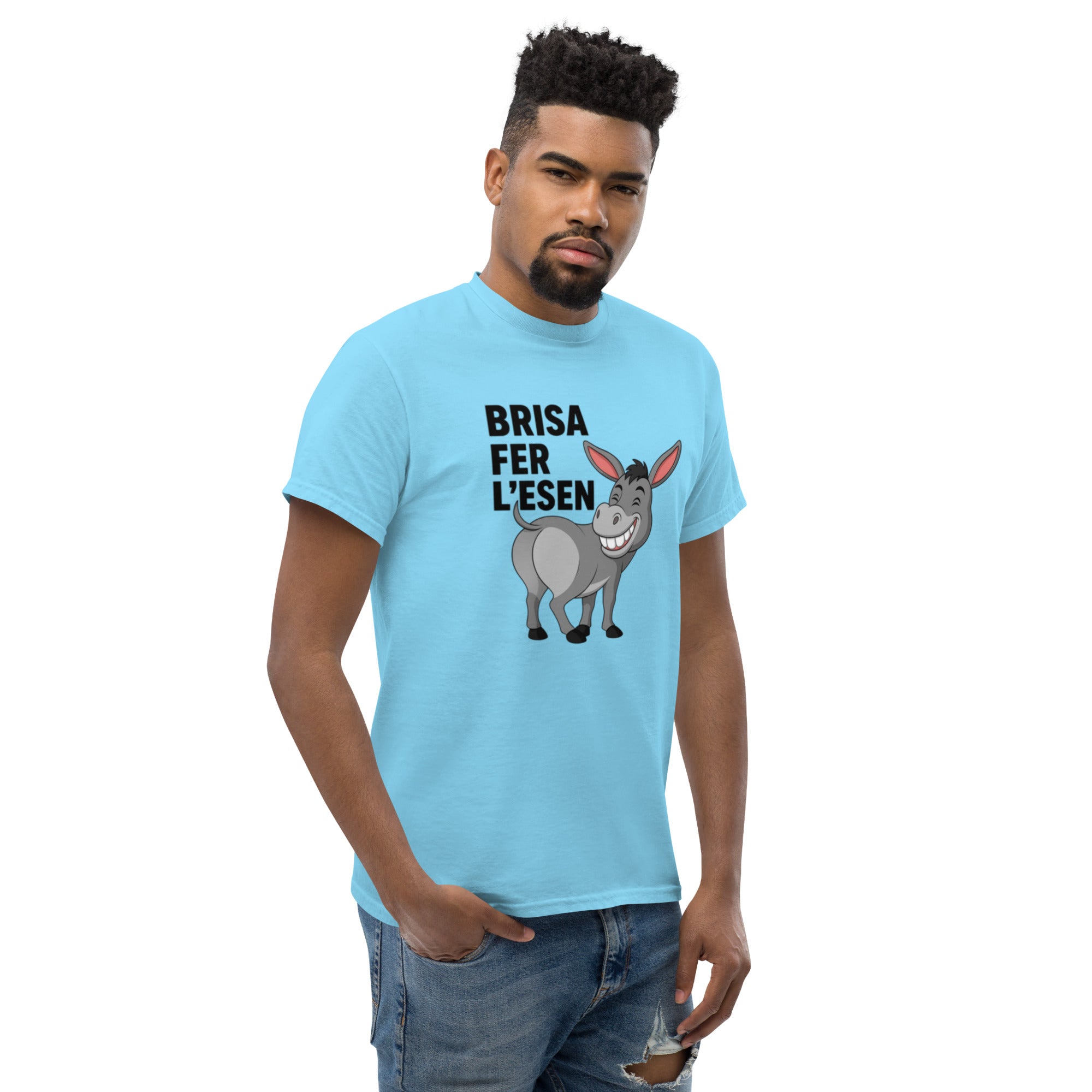 T-Shirt Unisex Stampata 100% Cotone – Confortevole – Design Brisa Fer L'esen-Biiply