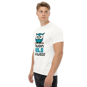 T-Shirt Unisex Stampata 100% Cotone – Confortevole – Design Buon 65.5 a tutti-Biiply