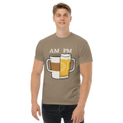 T-Shirt Unisex Stampata 100% Cotone – Confortevole – Design Caffè A.M Birra P.M-Biiply