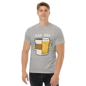 T-Shirt Unisex Stampata 100% Cotone – Confortevole – Design Caffè A.M Birra P.M-Biiply