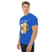 T-Shirt Unisex Stampata 100% Cotone – Confortevole – Design Caffè A.M Birra P.M-Biiply