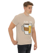 T-Shirt Unisex Stampata 100% Cotone – Confortevole – Design Caffè A.M Birra P.M-Biiply