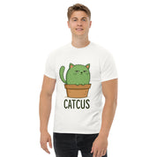T-Shirt Unisex Stampata 100% Cotone – Confortevole – Design Catcus-Biiply