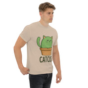 T-Shirt Unisex Stampata 100% Cotone – Confortevole – Design Catcus-Biiply