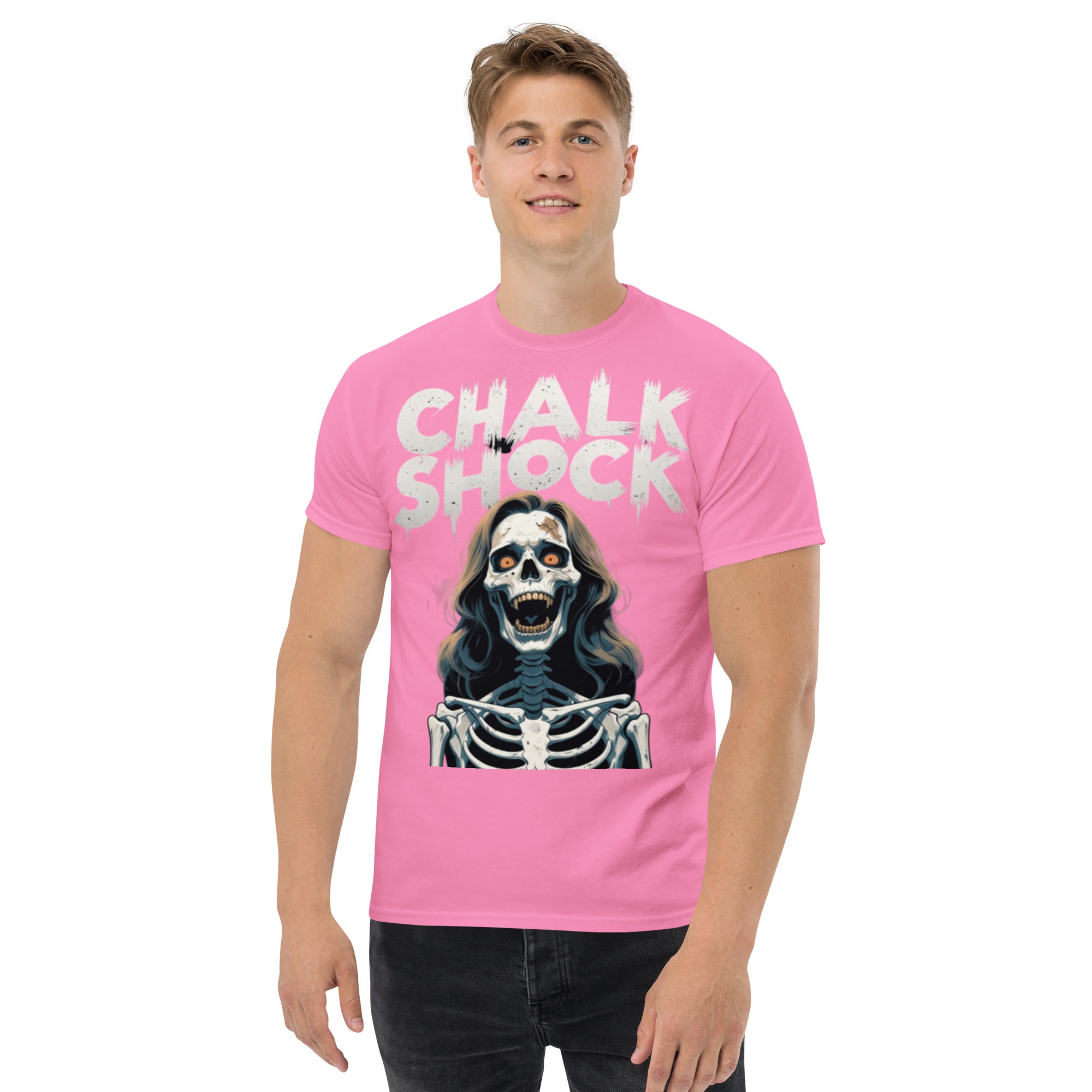 T-Shirt Unisex Stampata 100% Cotone – Confortevole – Design Chalk Shock-Biiply