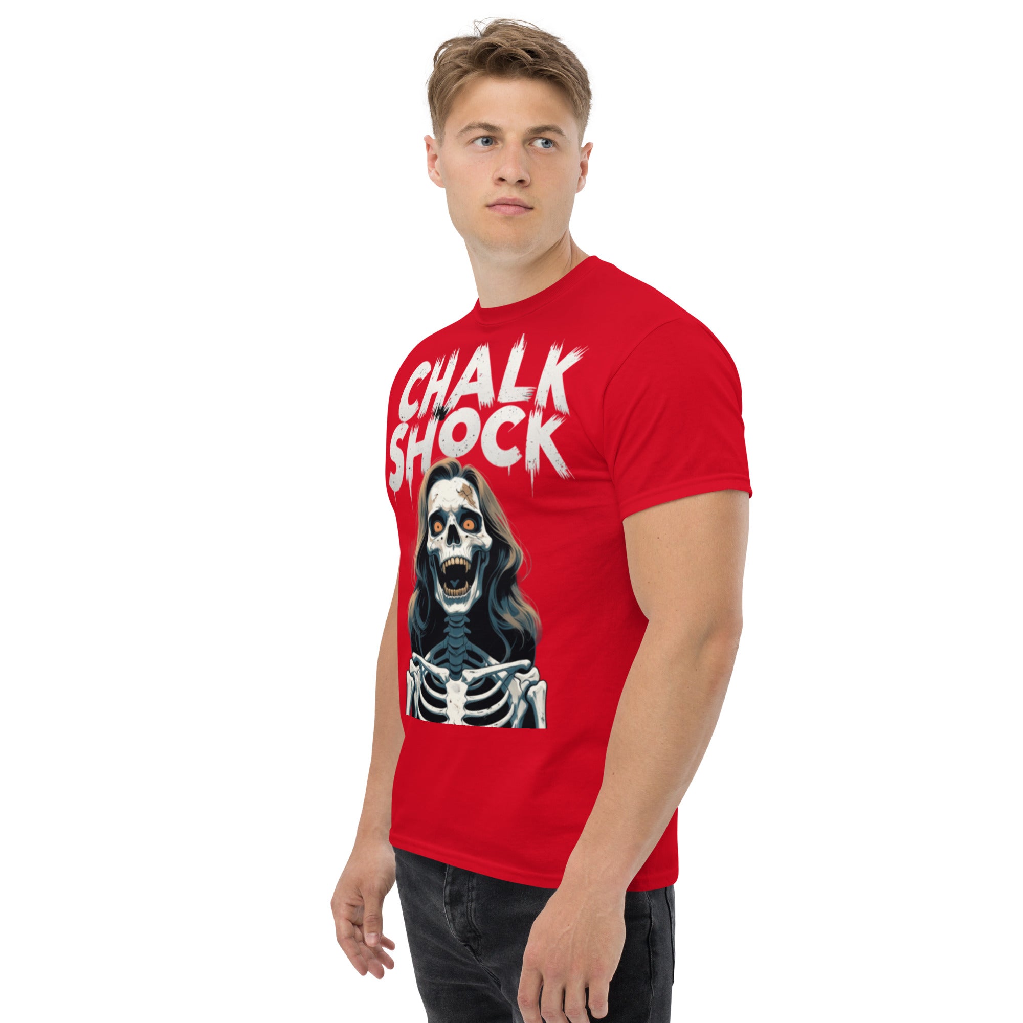 T-Shirt Unisex Stampata 100% Cotone – Confortevole – Design Chalk Shock-Biiply