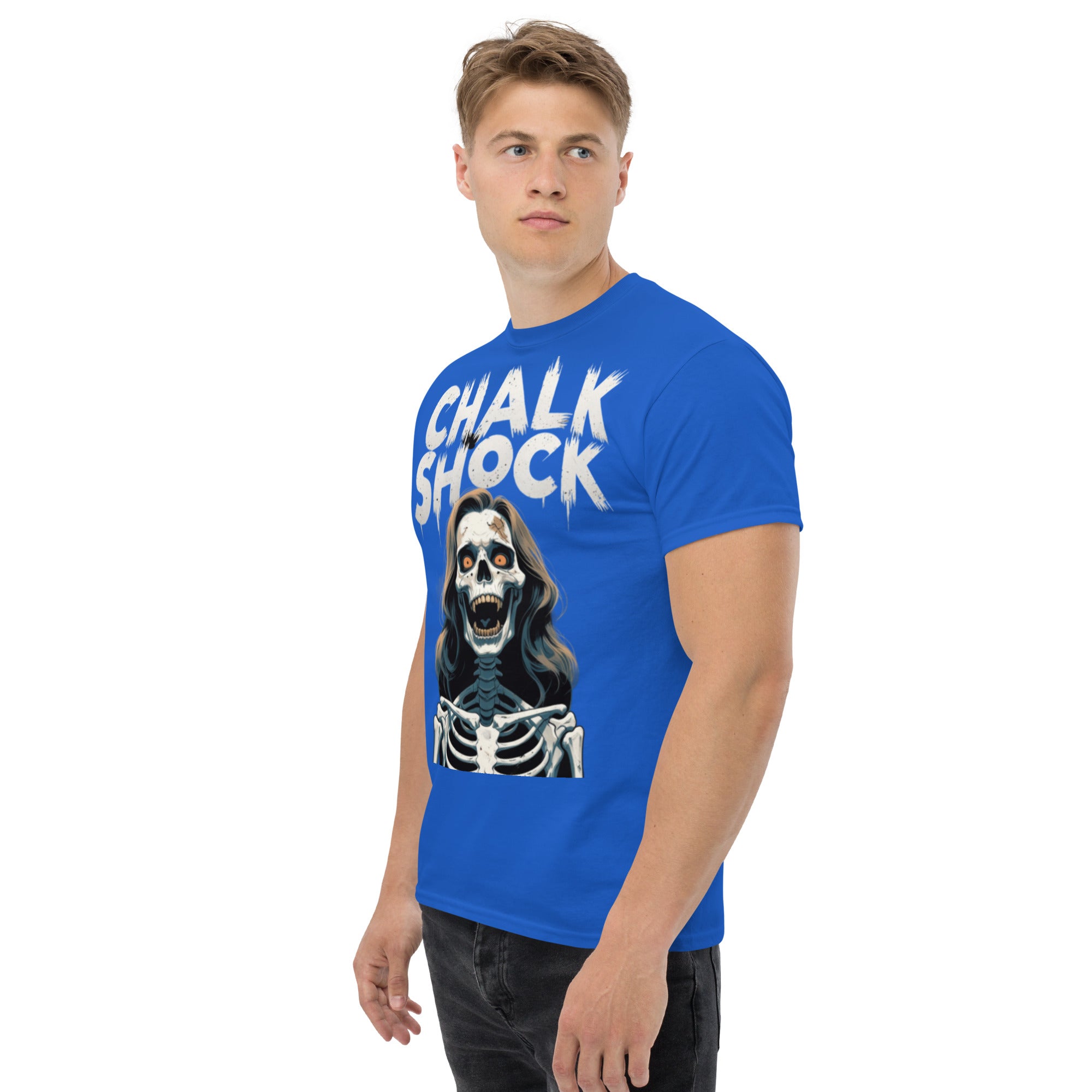 T-Shirt Unisex Stampata 100% Cotone – Confortevole – Design Chalk Shock-Biiply