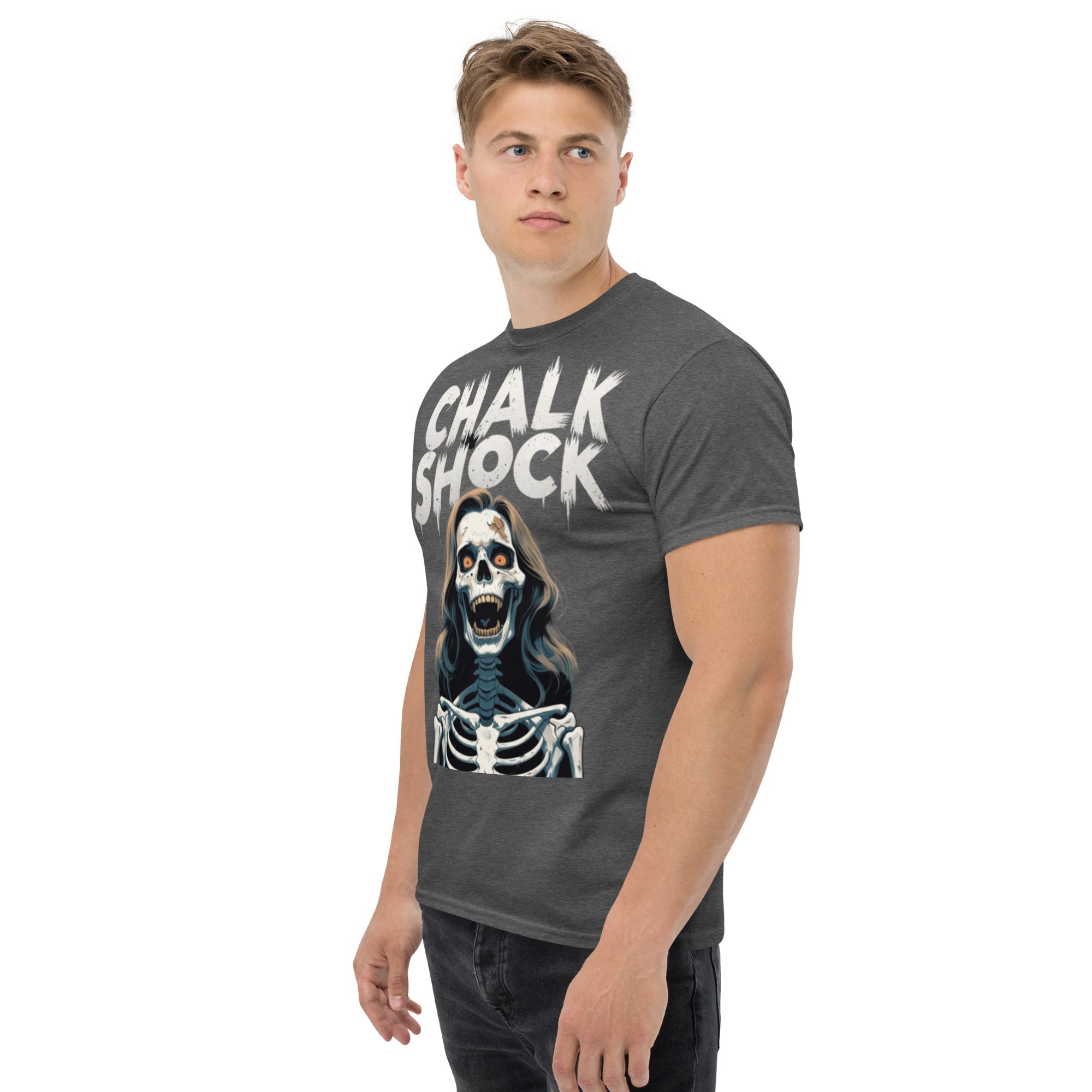T-Shirt Unisex Stampata 100% Cotone – Confortevole – Design Chalk Shock-Biiply