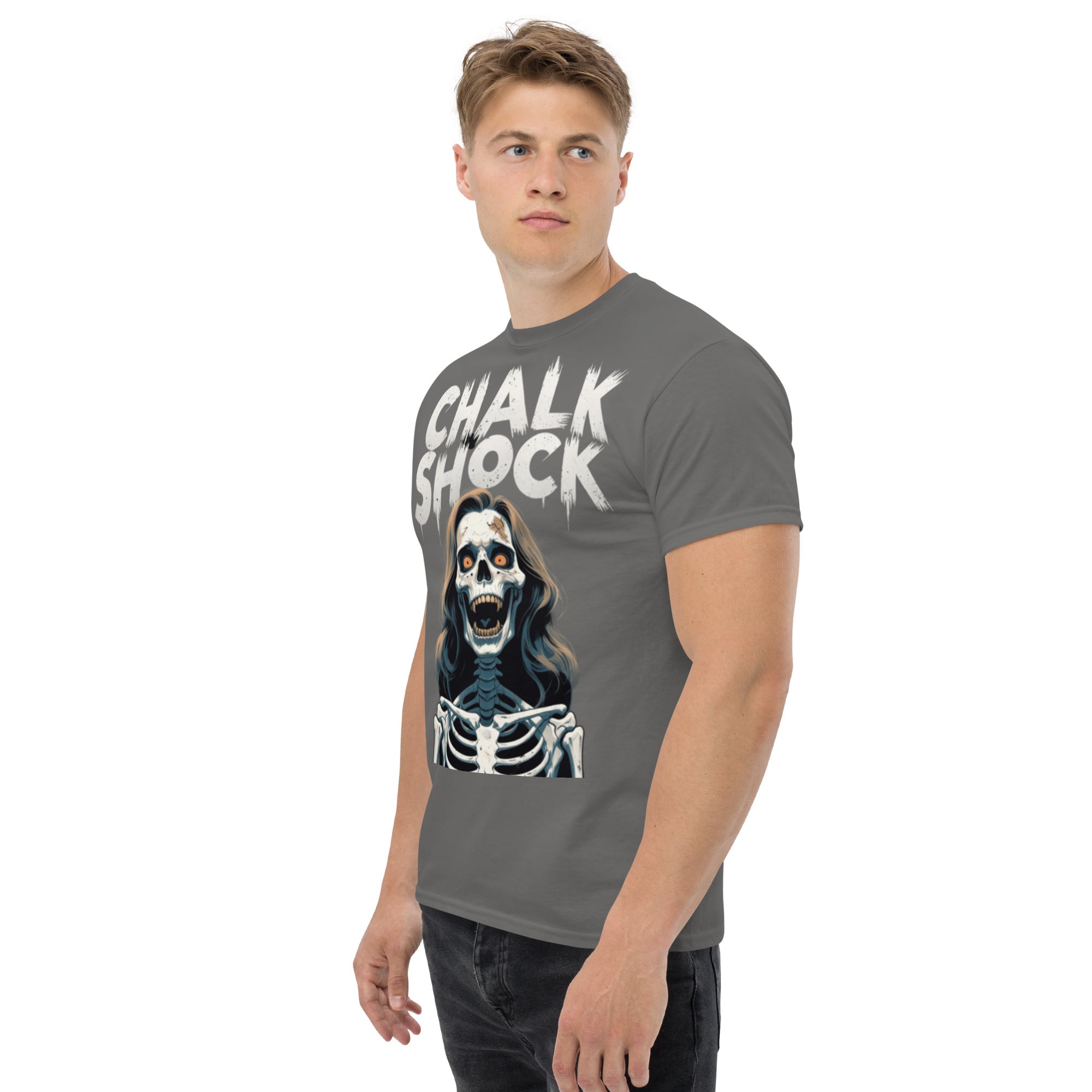 T-Shirt Unisex Stampata 100% Cotone – Confortevole – Design Chalk Shock-Biiply
