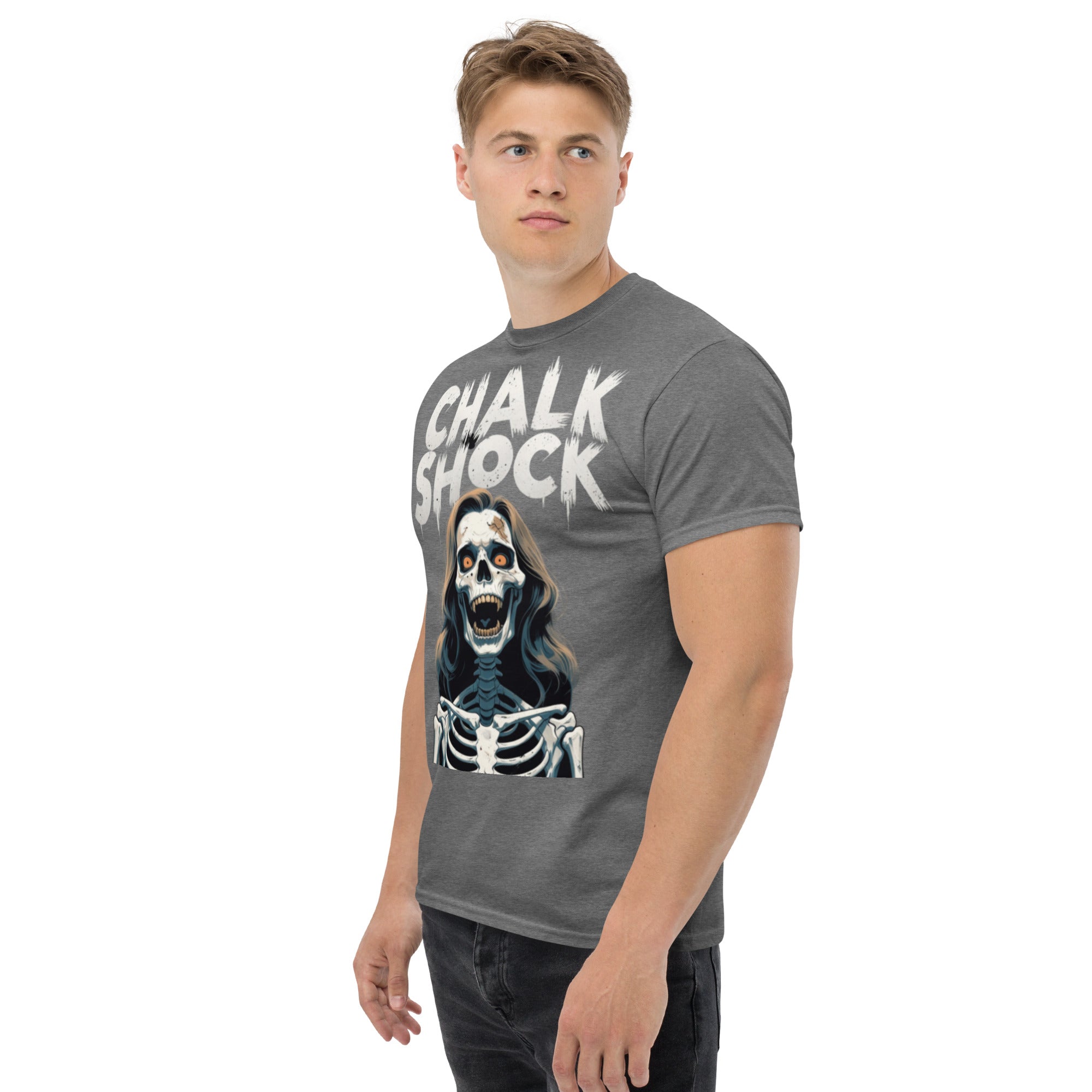 T-Shirt Unisex Stampata 100% Cotone – Confortevole – Design Chalk Shock-Biiply