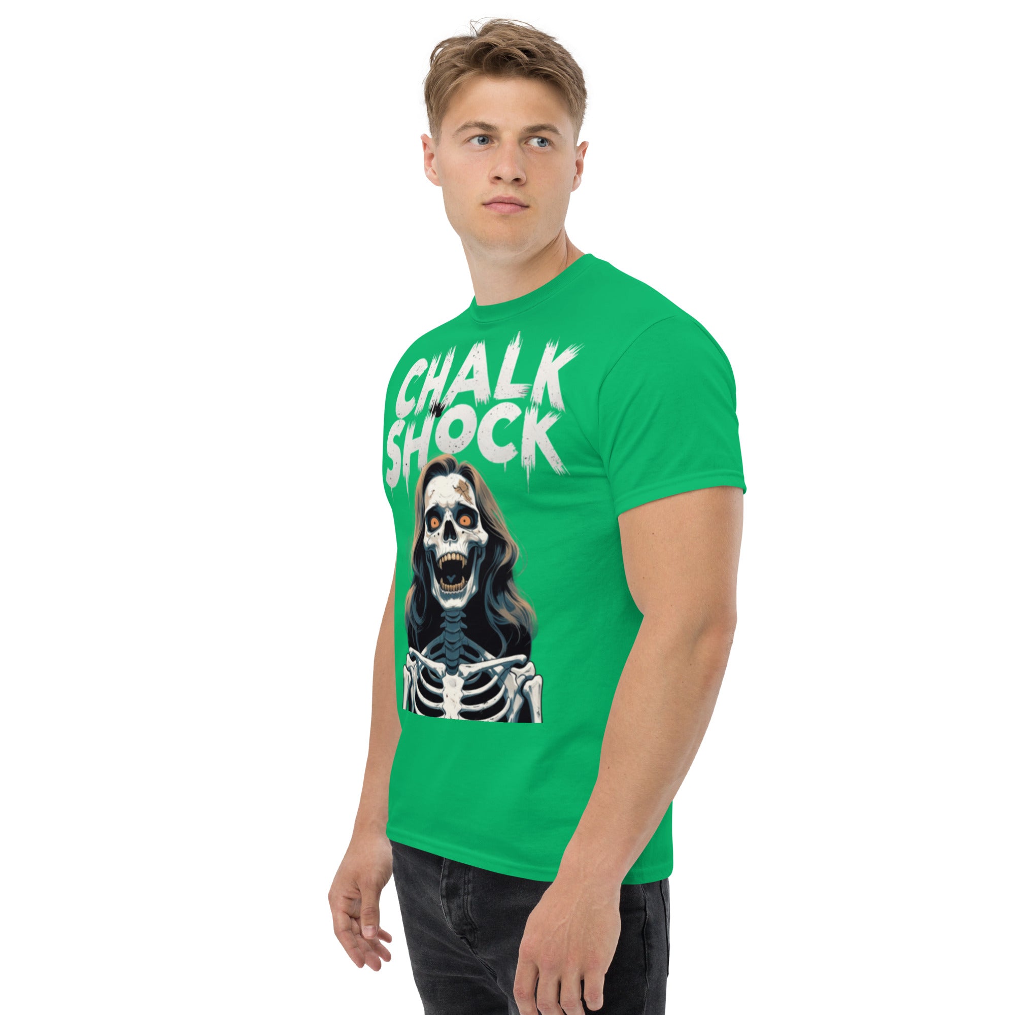 T-Shirt Unisex Stampata 100% Cotone – Confortevole – Design Chalk Shock-Biiply