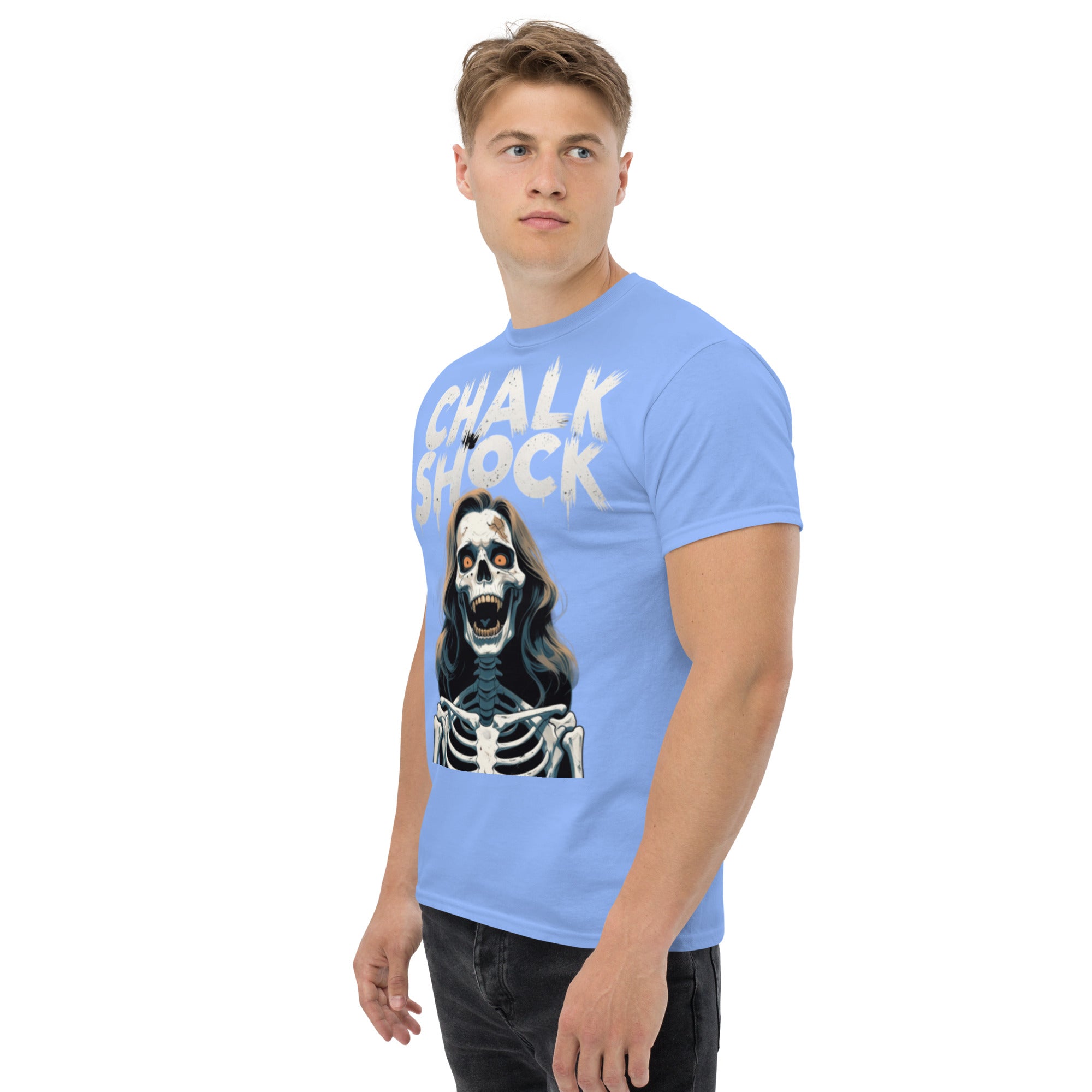 T-Shirt Unisex Stampata 100% Cotone – Confortevole – Design Chalk Shock-Biiply