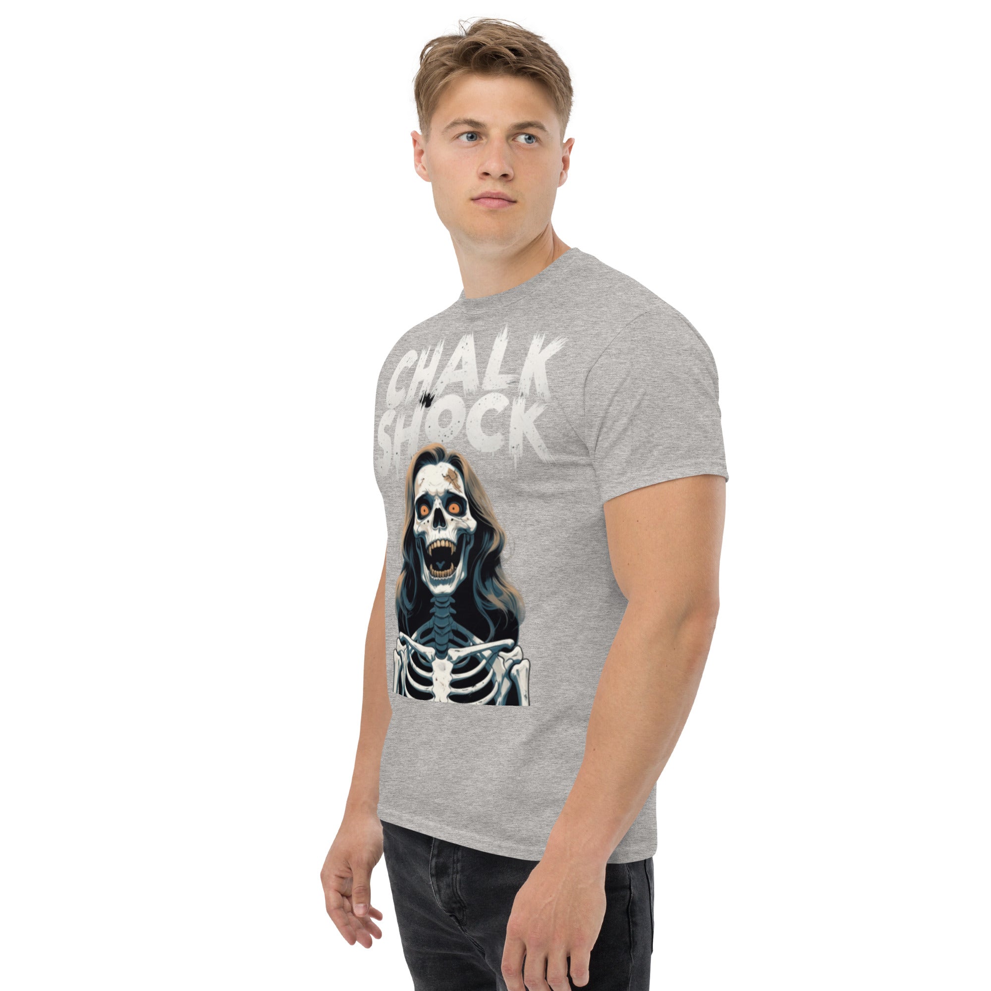 T-Shirt Unisex Stampata 100% Cotone – Confortevole – Design Chalk Shock-Biiply