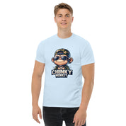 T-Shirt Unisex Stampata 100% Cotone – Confortevole – Design Chunky Monkey-Biiply