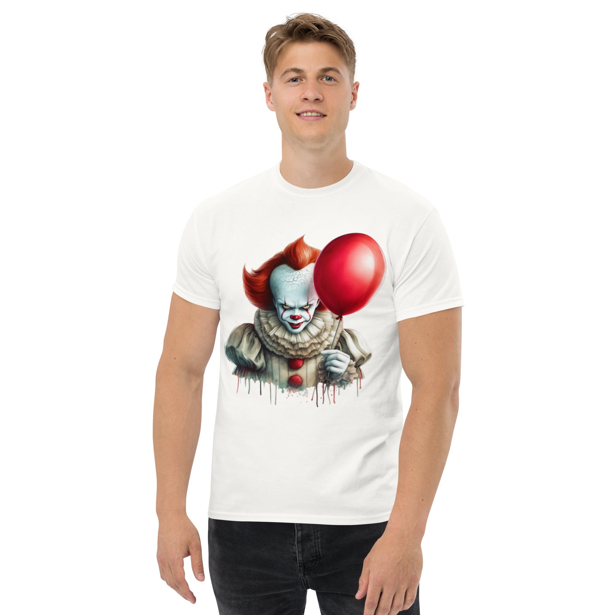 T-Shirt Unisex Stampata 100% Cotone – Confortevole – Design Clown-Biiply