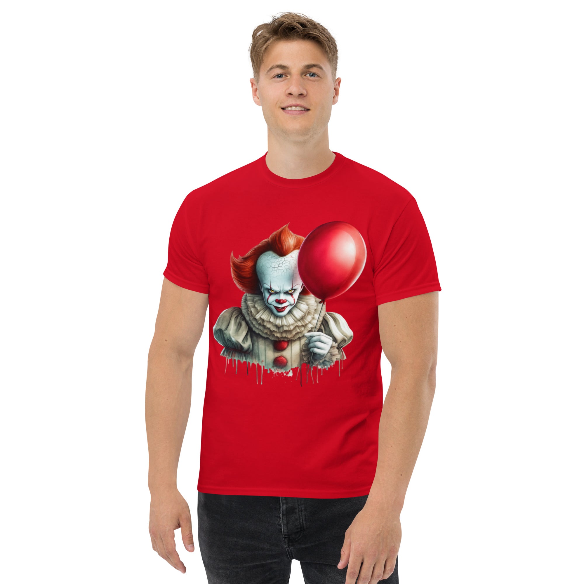 T-Shirt Unisex Stampata 100% Cotone – Confortevole – Design Clown-Biiply