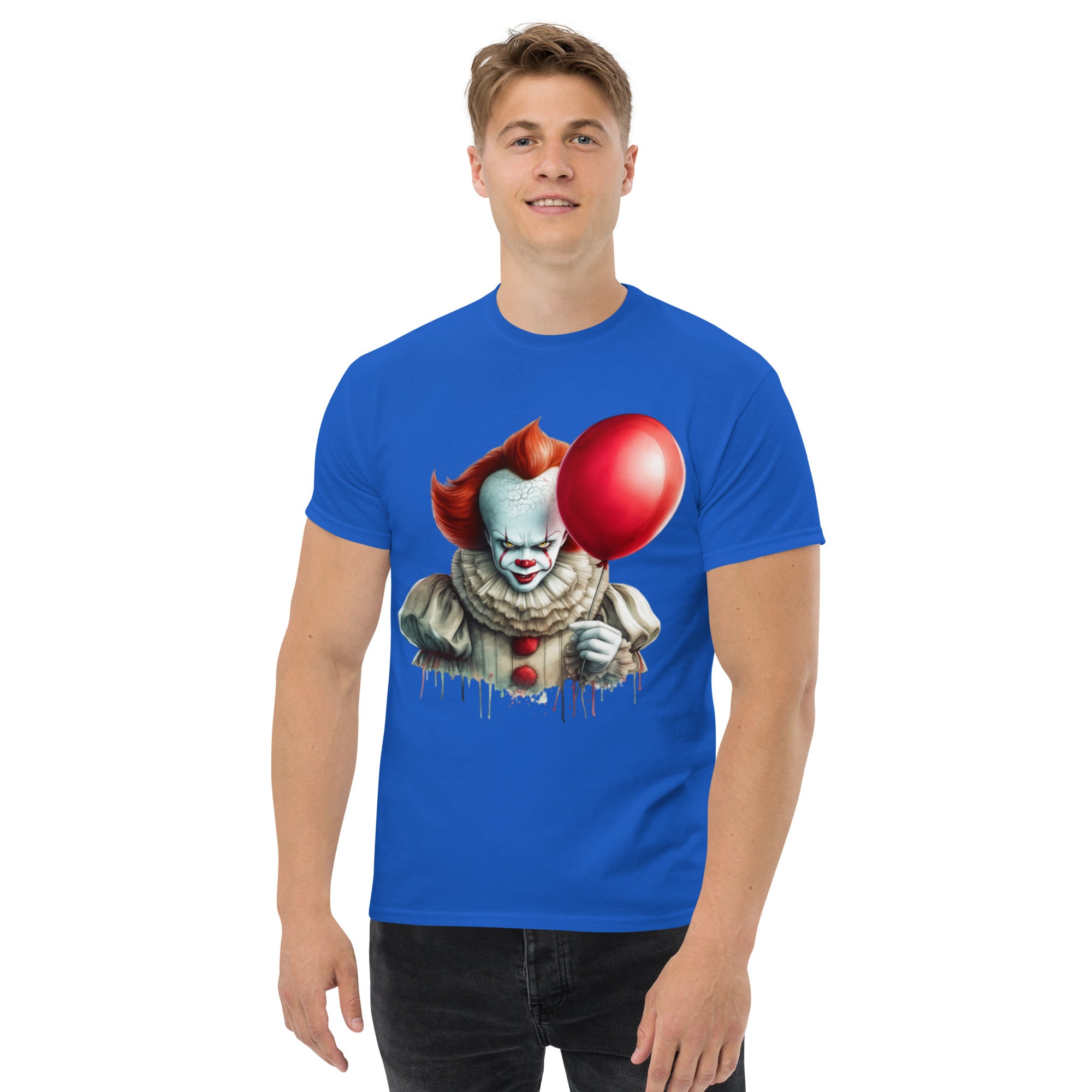 T-Shirt Unisex Stampata 100% Cotone – Confortevole – Design Clown-Biiply