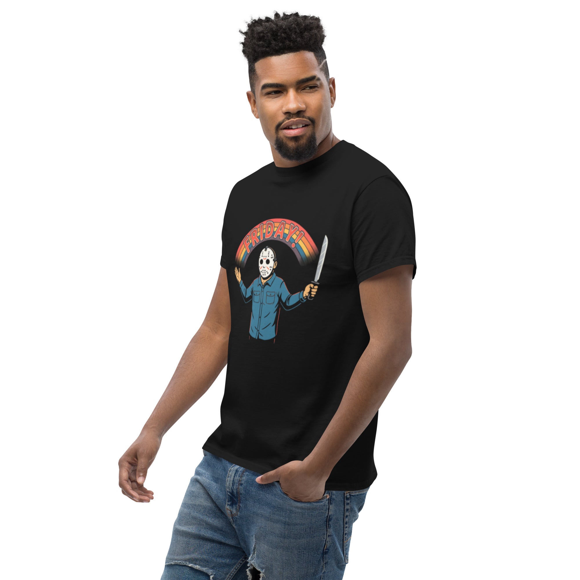 T-Shirt Unisex Stampata 100% Cotone – Confortevole – Design Friday-Biiply